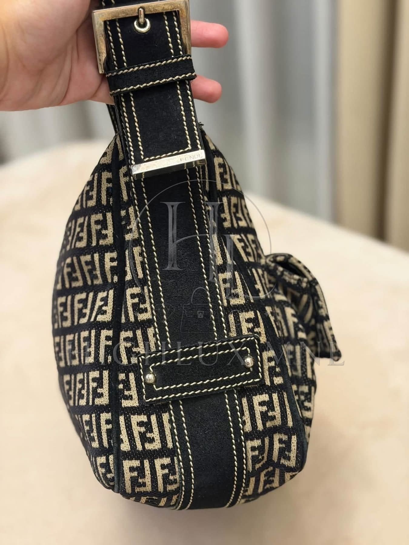 Fendi Zucchino Canvas Shoulder Bag — photo 6
