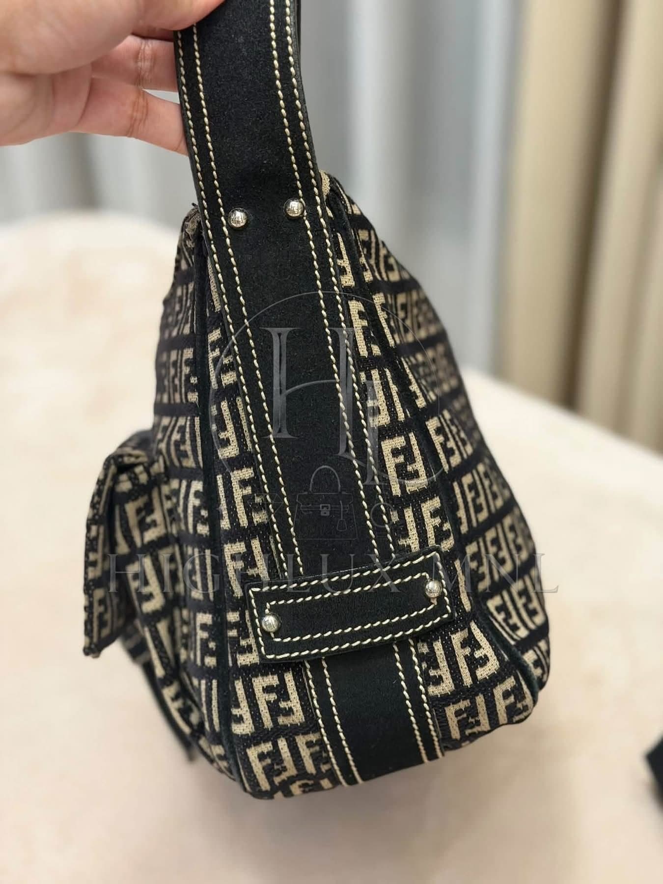Fendi Zucchino Canvas Shoulder Bag — photo 5