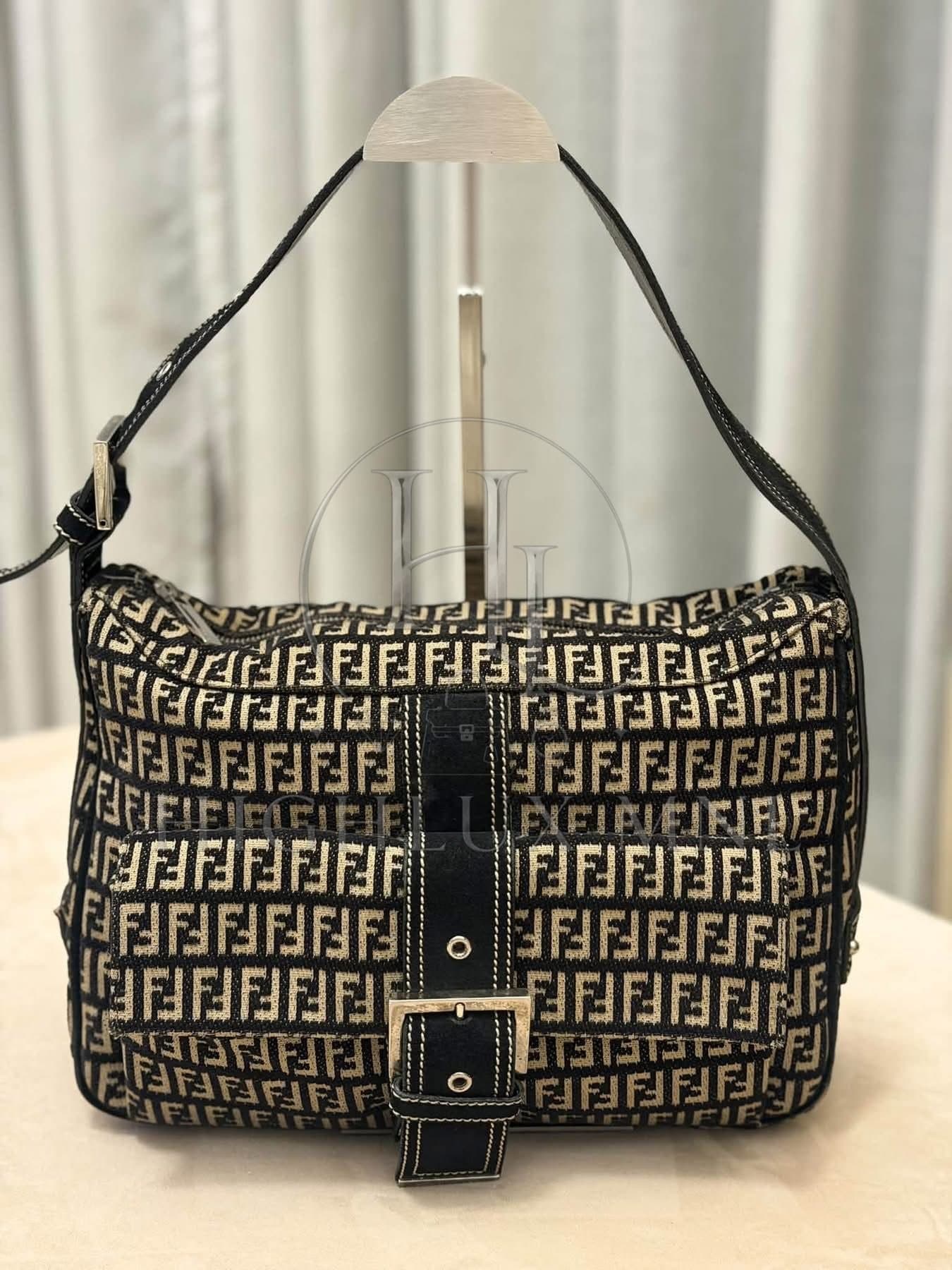 Fendi Zucchino Canvas Shoulder Bag — photo 3