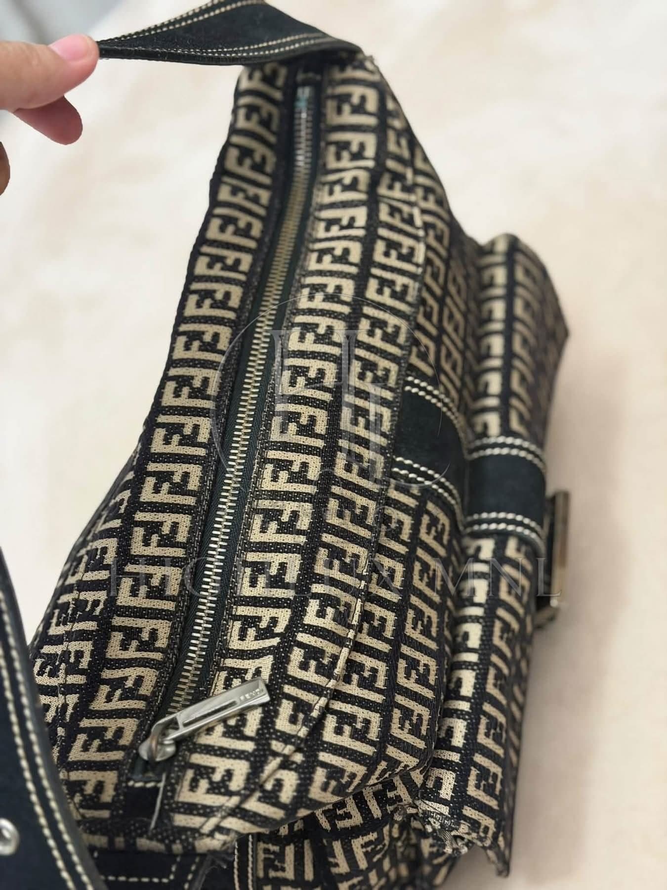 Fendi Zucchino Canvas Shoulder Bag — photo 8