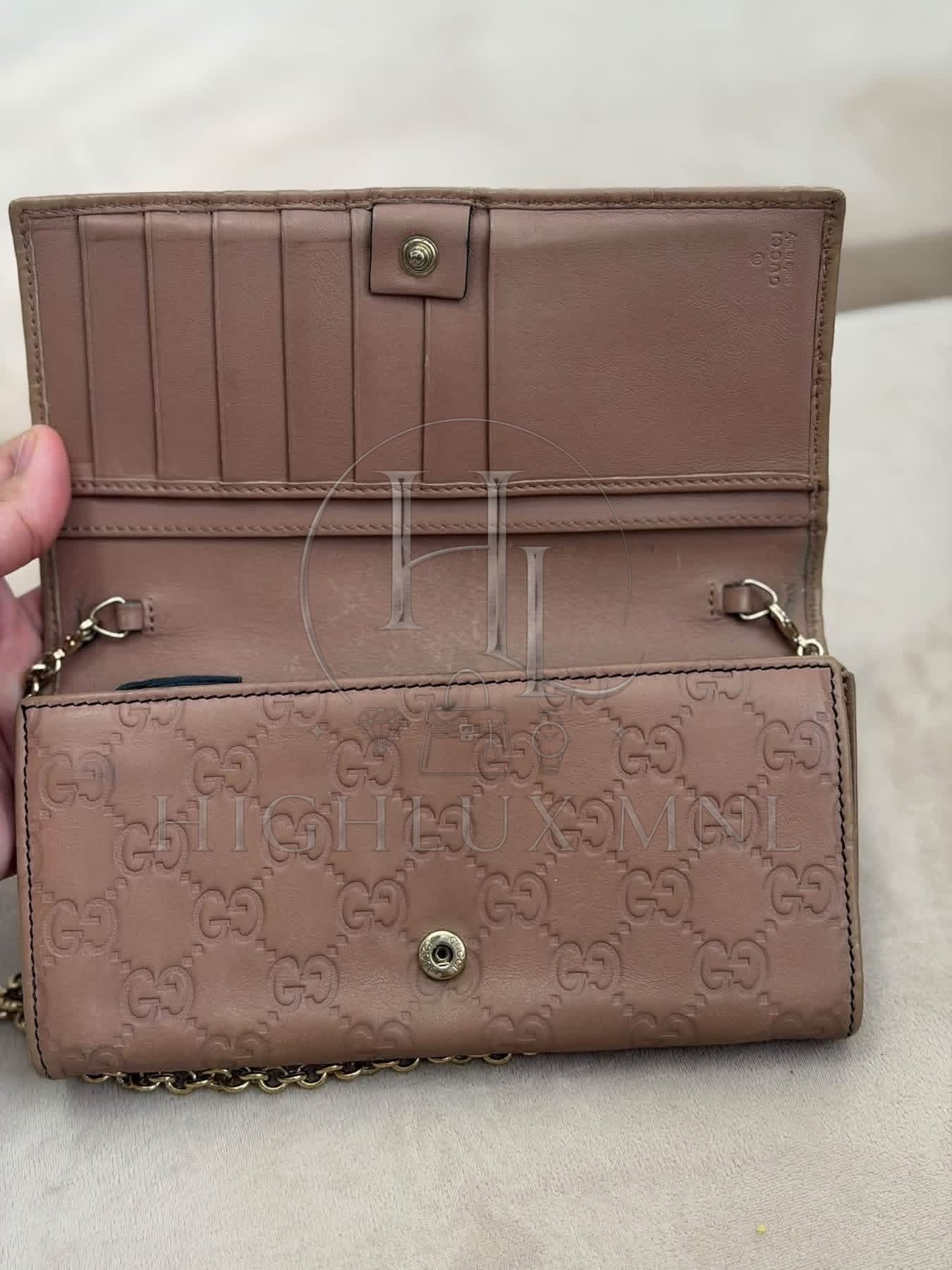Gucci Guccissima Emily Wallet on Chain — photo 9