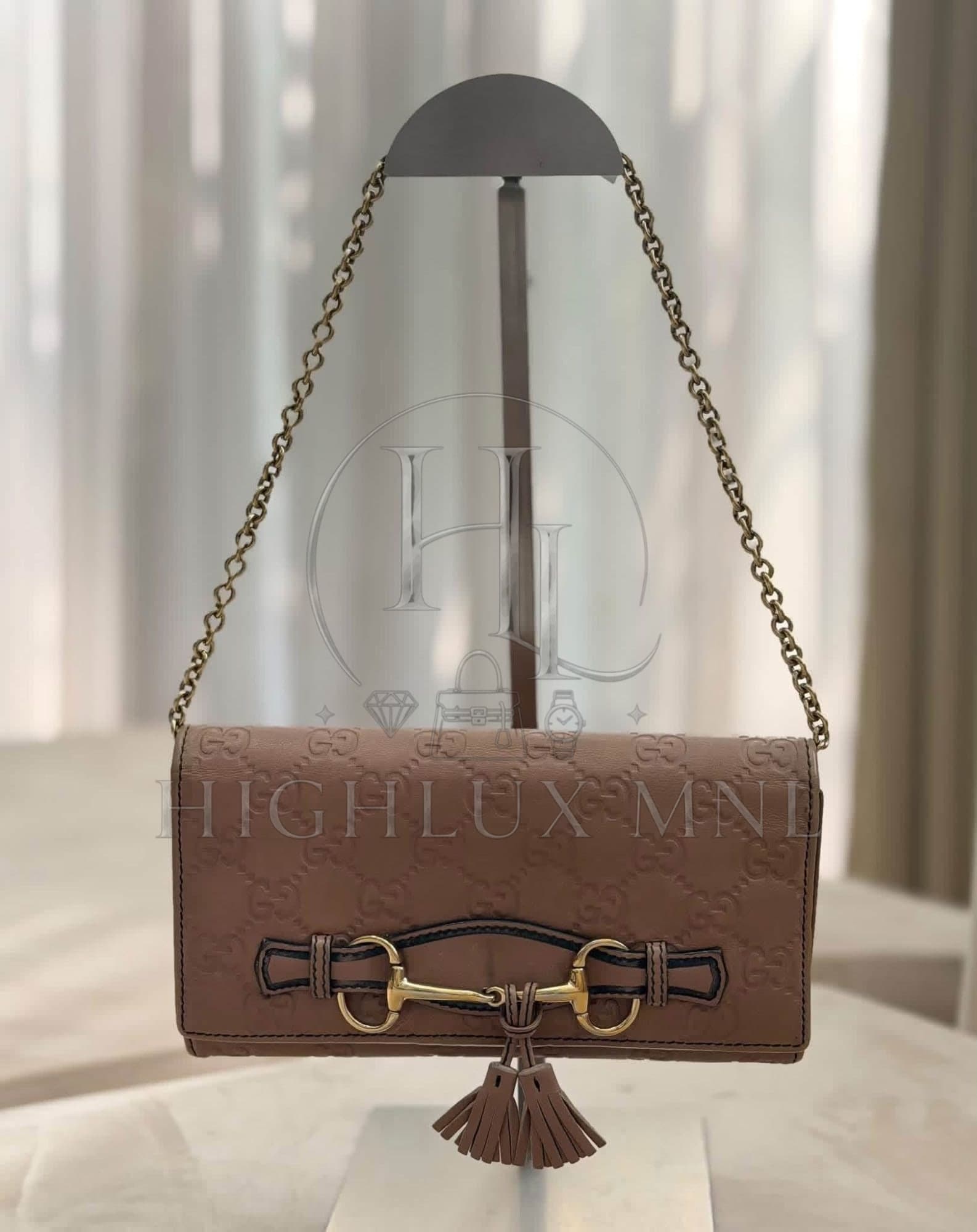Gucci Guccissima Emily Wallet on Chain