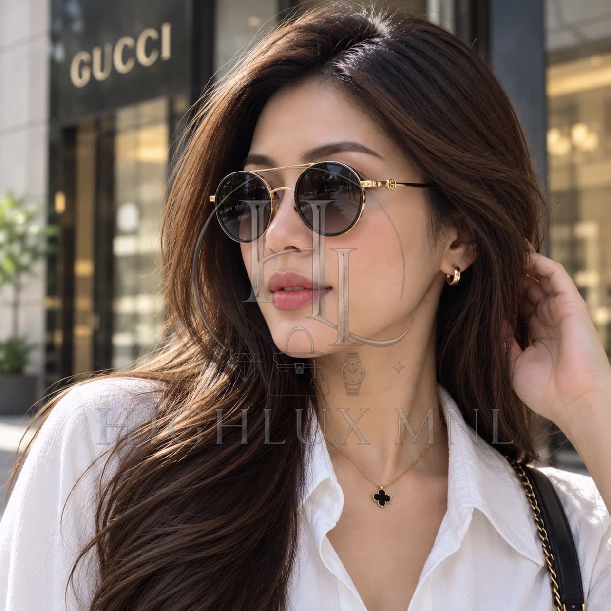 Gucci Metal Round Sunglasses — photo 2
