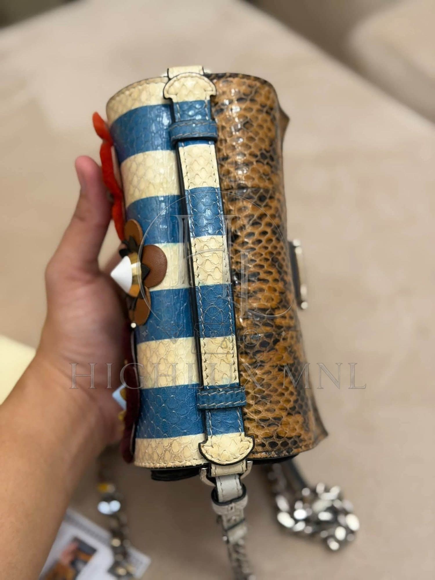 Fendi Flowerland Double Micro Baguette Bag — photo 6