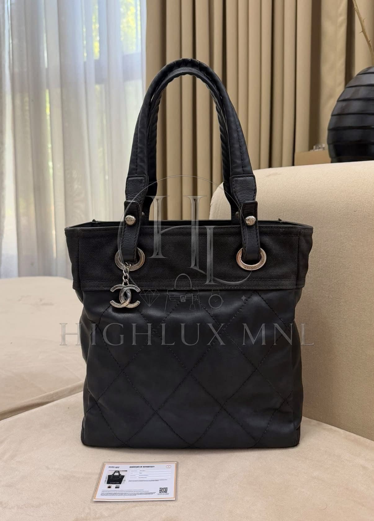Chanel Small Quilted Paris Biarritz Tote Bag
