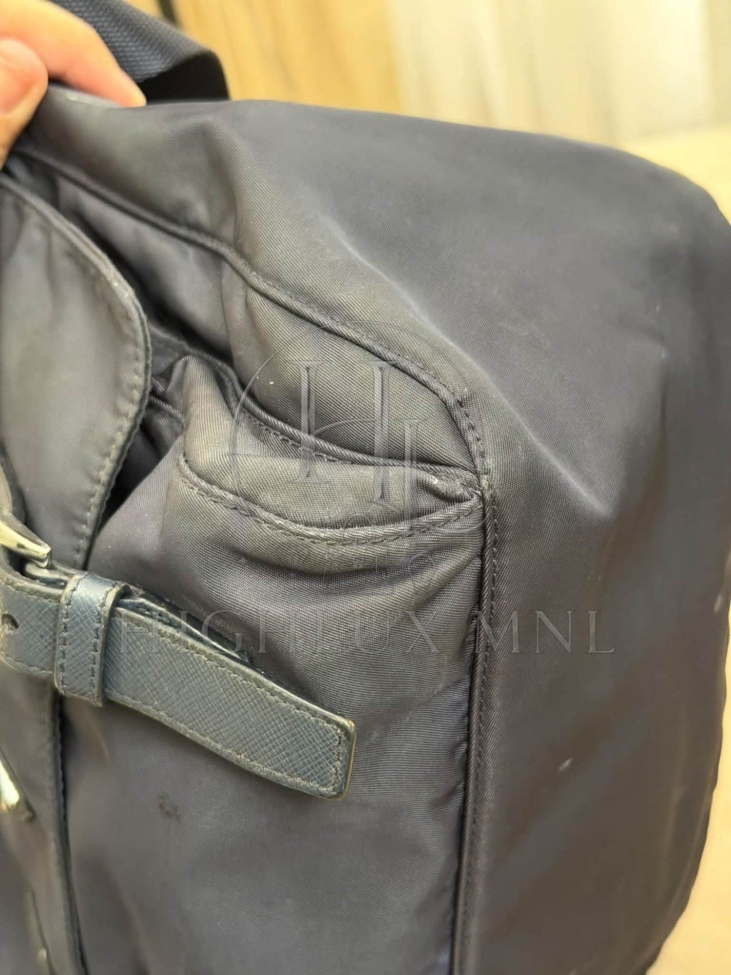 Prada Tessuto Nylon Messenger Bag in Midnight Blue — photo 7