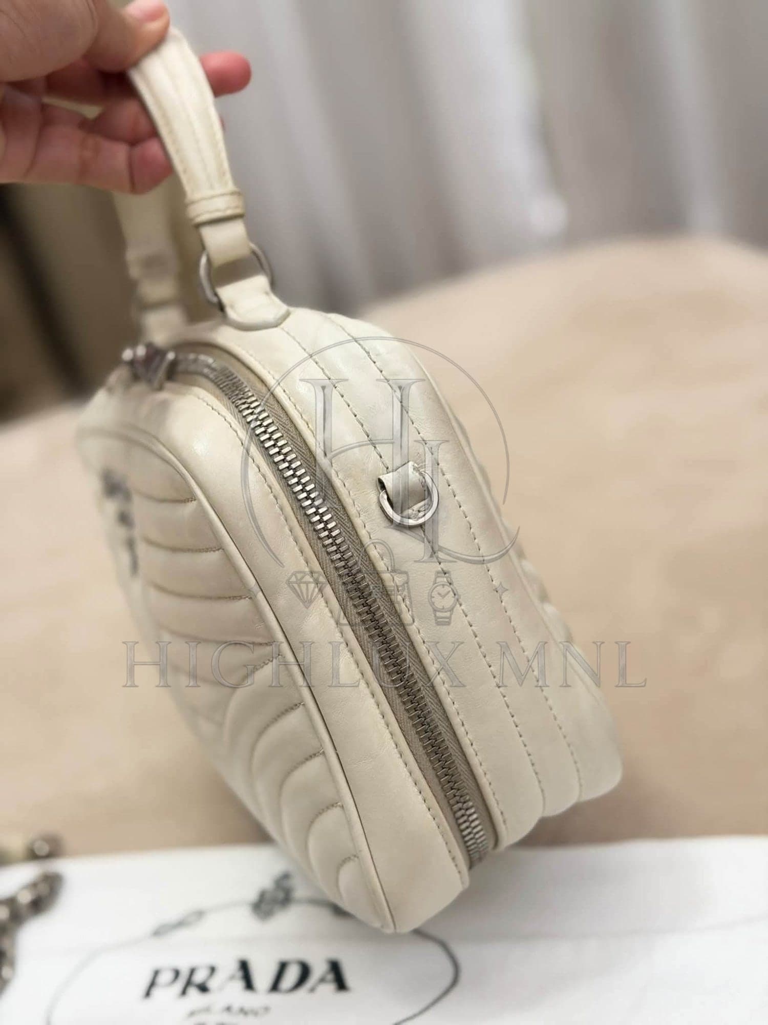 Prada Soft Calfskin Diagramme Camera Bag — photo 2