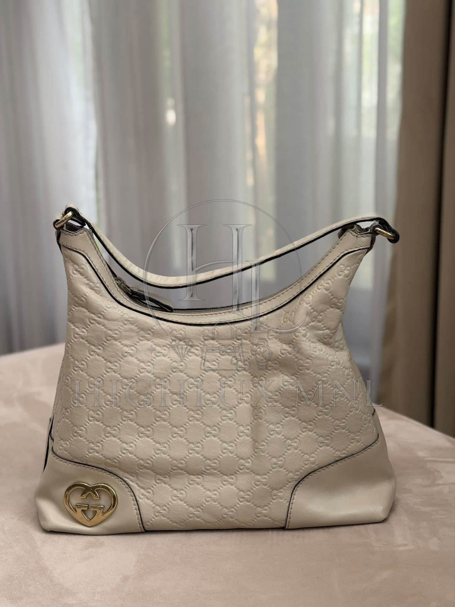 Gucci Guccissima Lovely Leather Hobo Bag