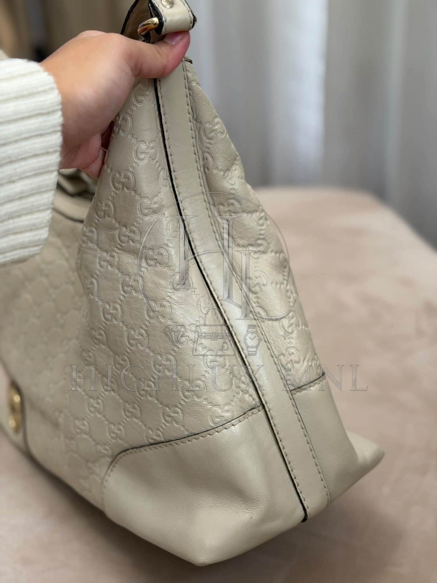 Gucci Guccissima Lovely Leather Hobo Bag — photo 3