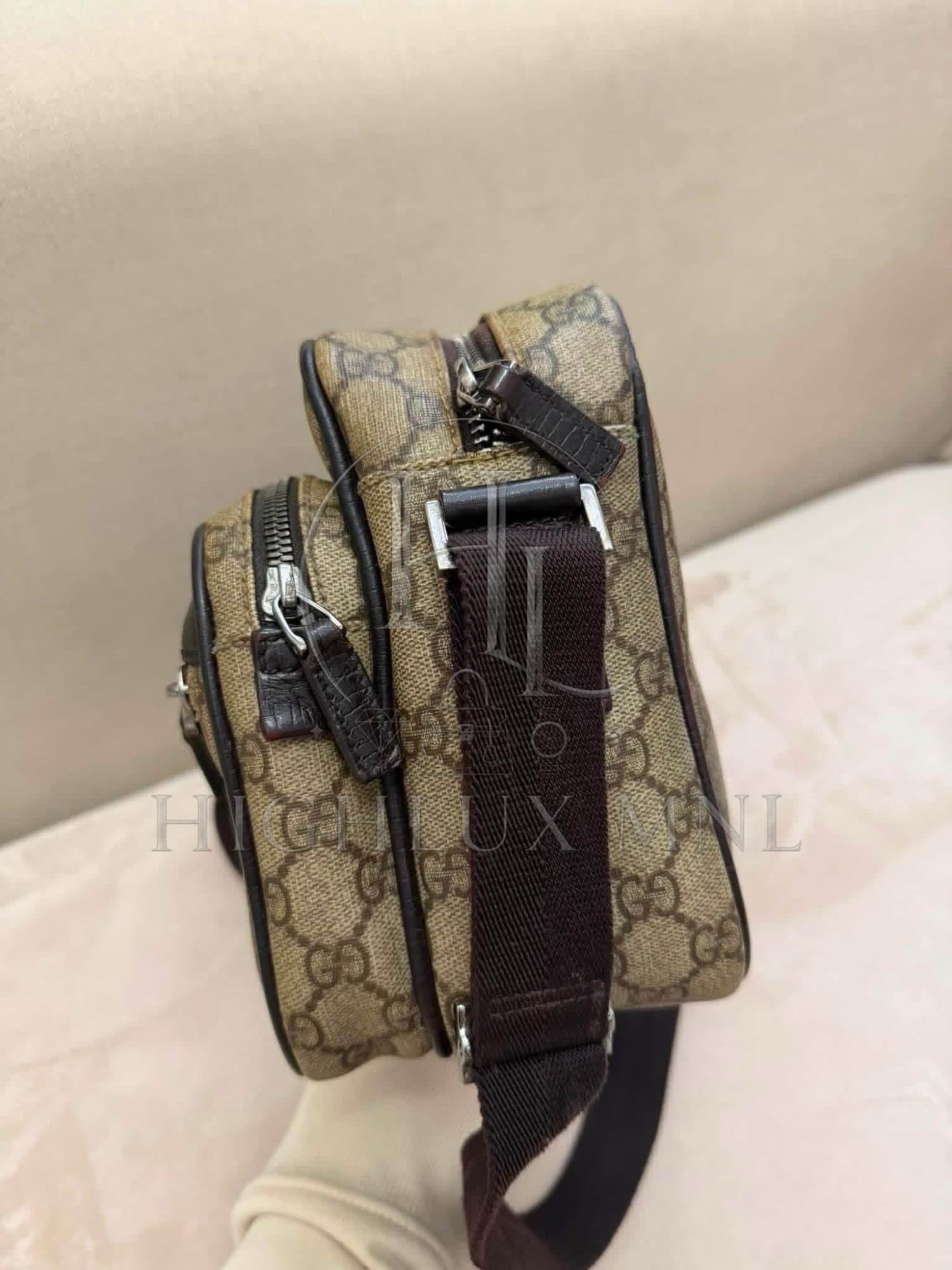 Gucci Double Zip GG Supreme Big Camera Bag — photo 3
