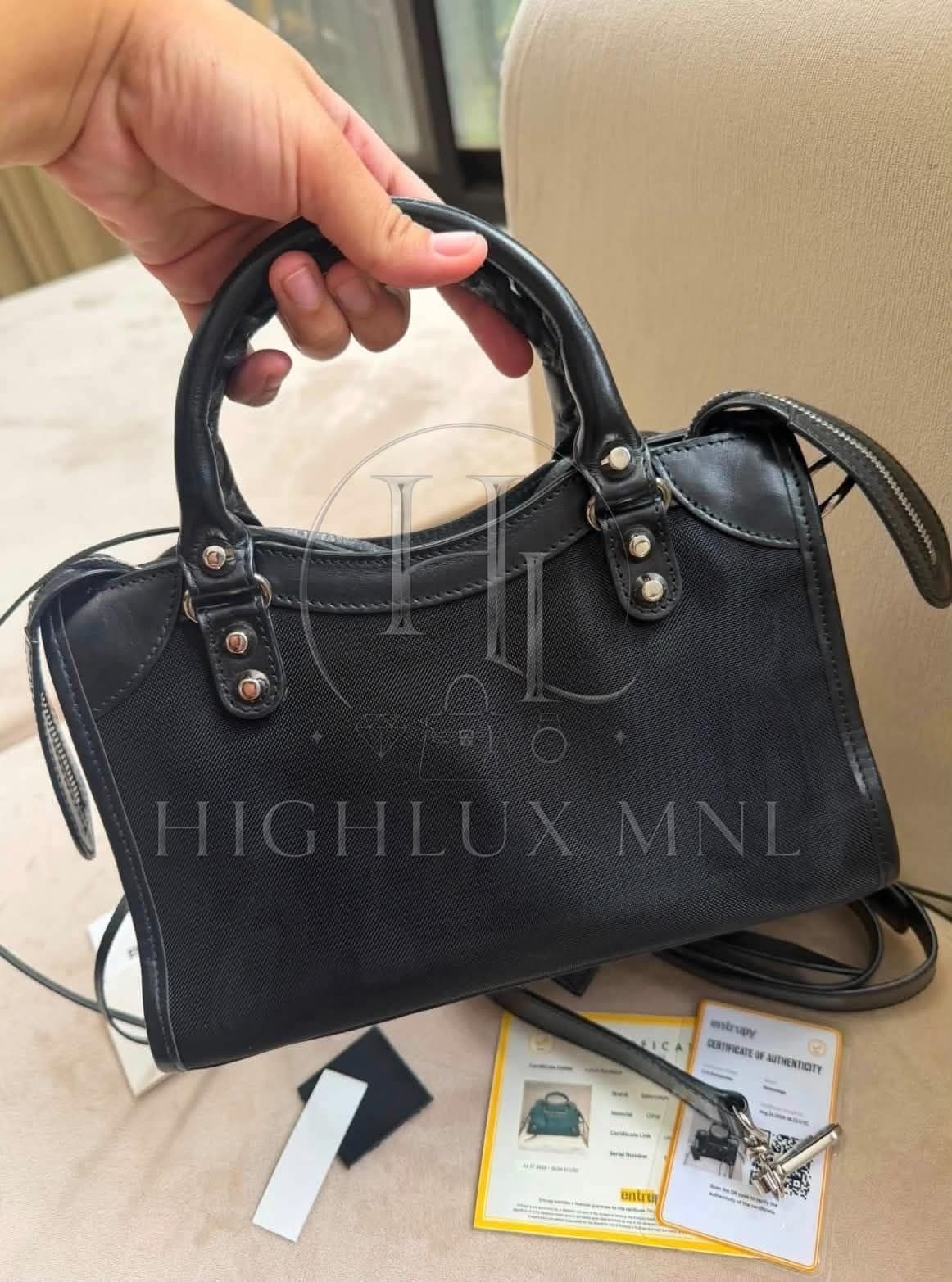 Balenciaga Classic Mini City Black Mesh — photo 2