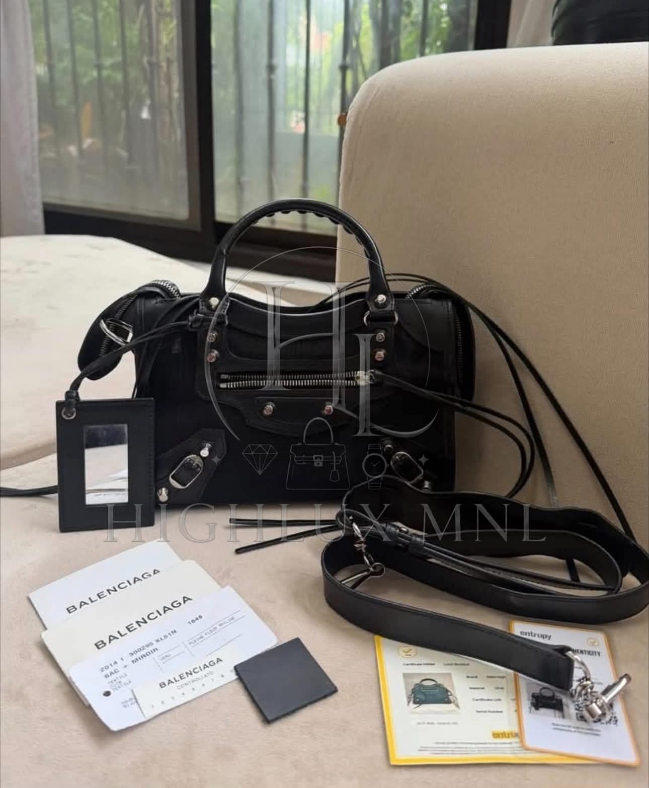 Balenciaga Classic Mini City Black Mesh