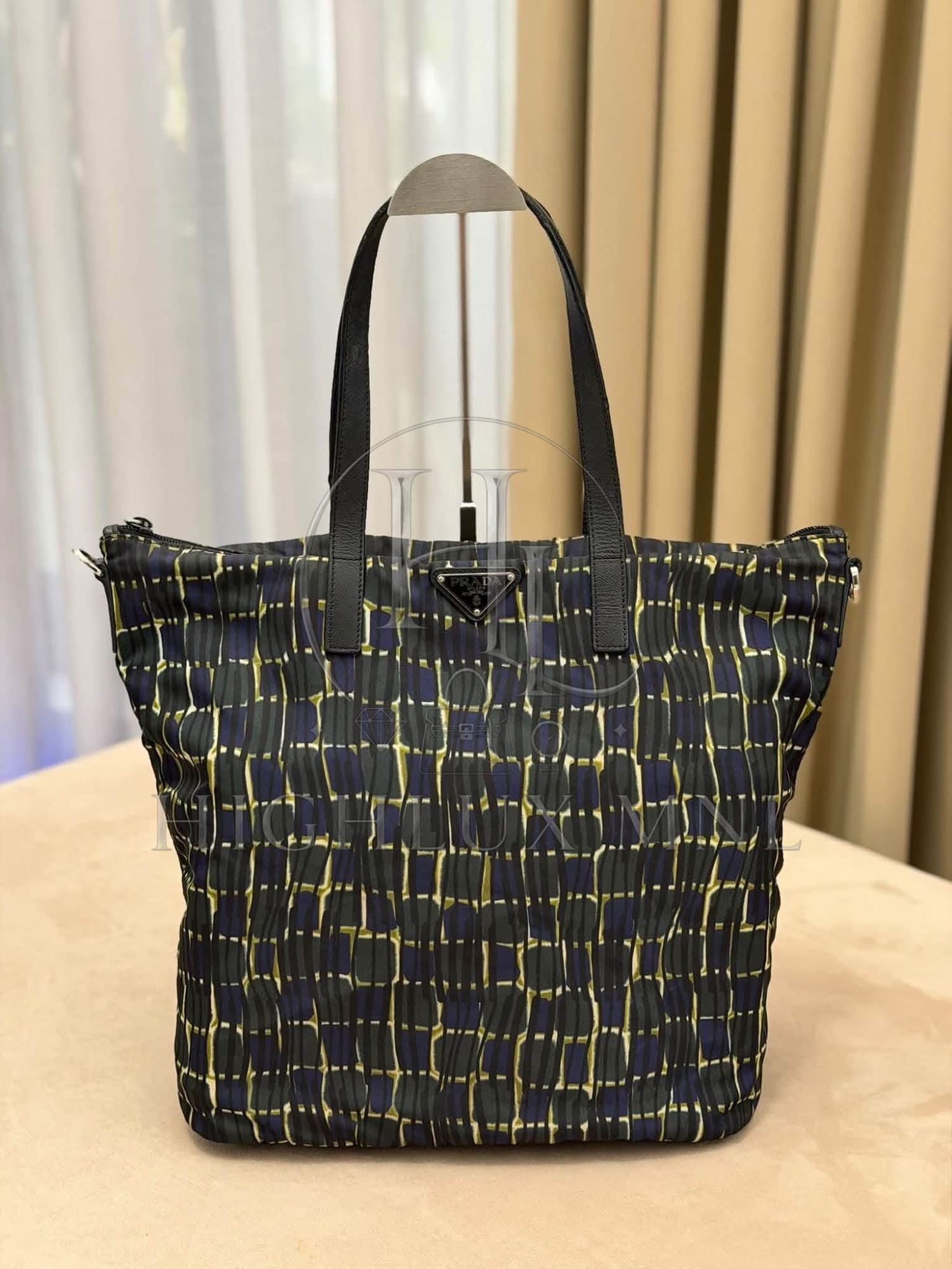 Prada Tessuto Printed Nylon Tote Bag