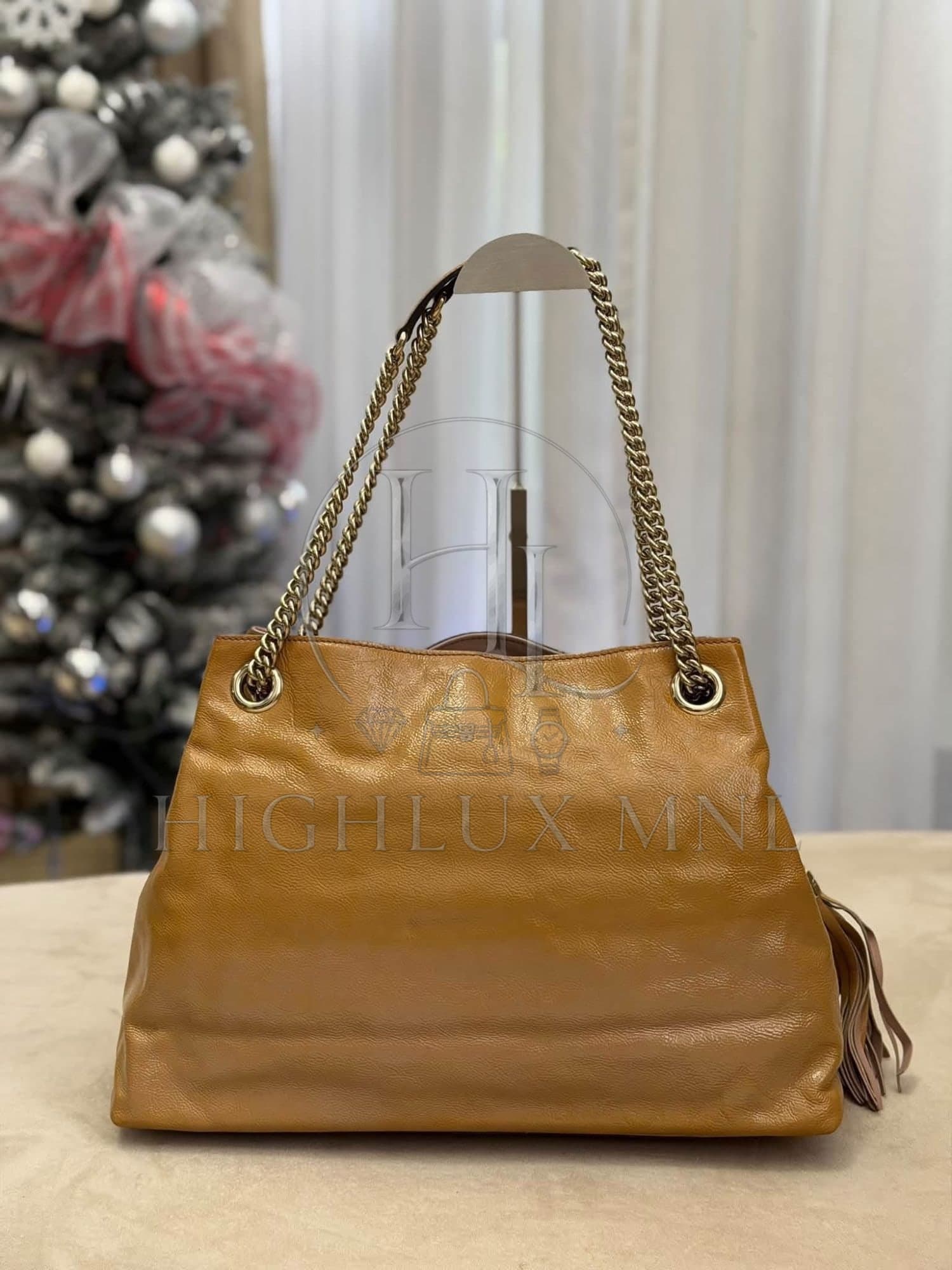 Gucci Patent Soho Chain Tote Bag — photo 2