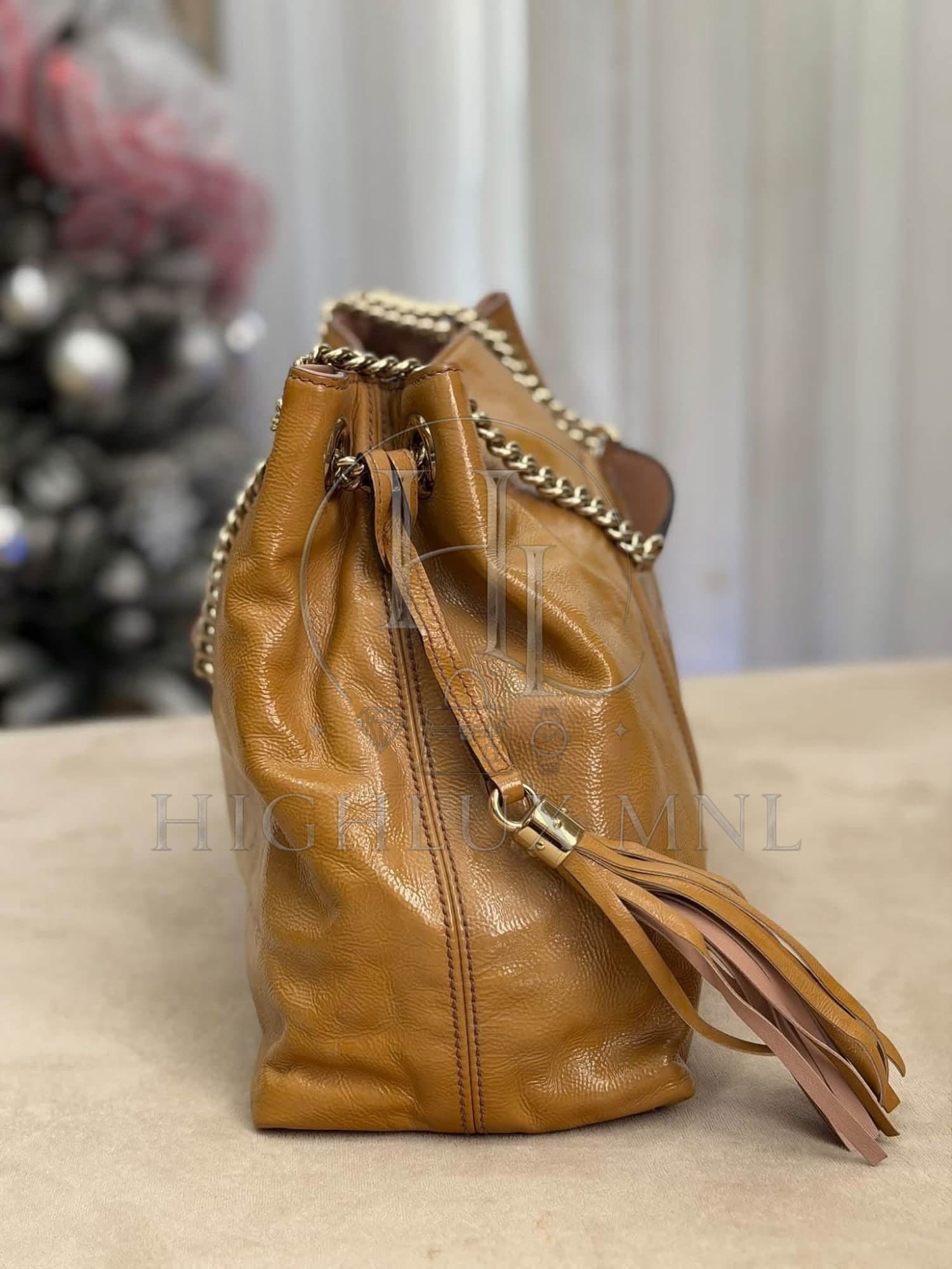 Gucci Patent Soho Chain Tote Bag — photo 3
