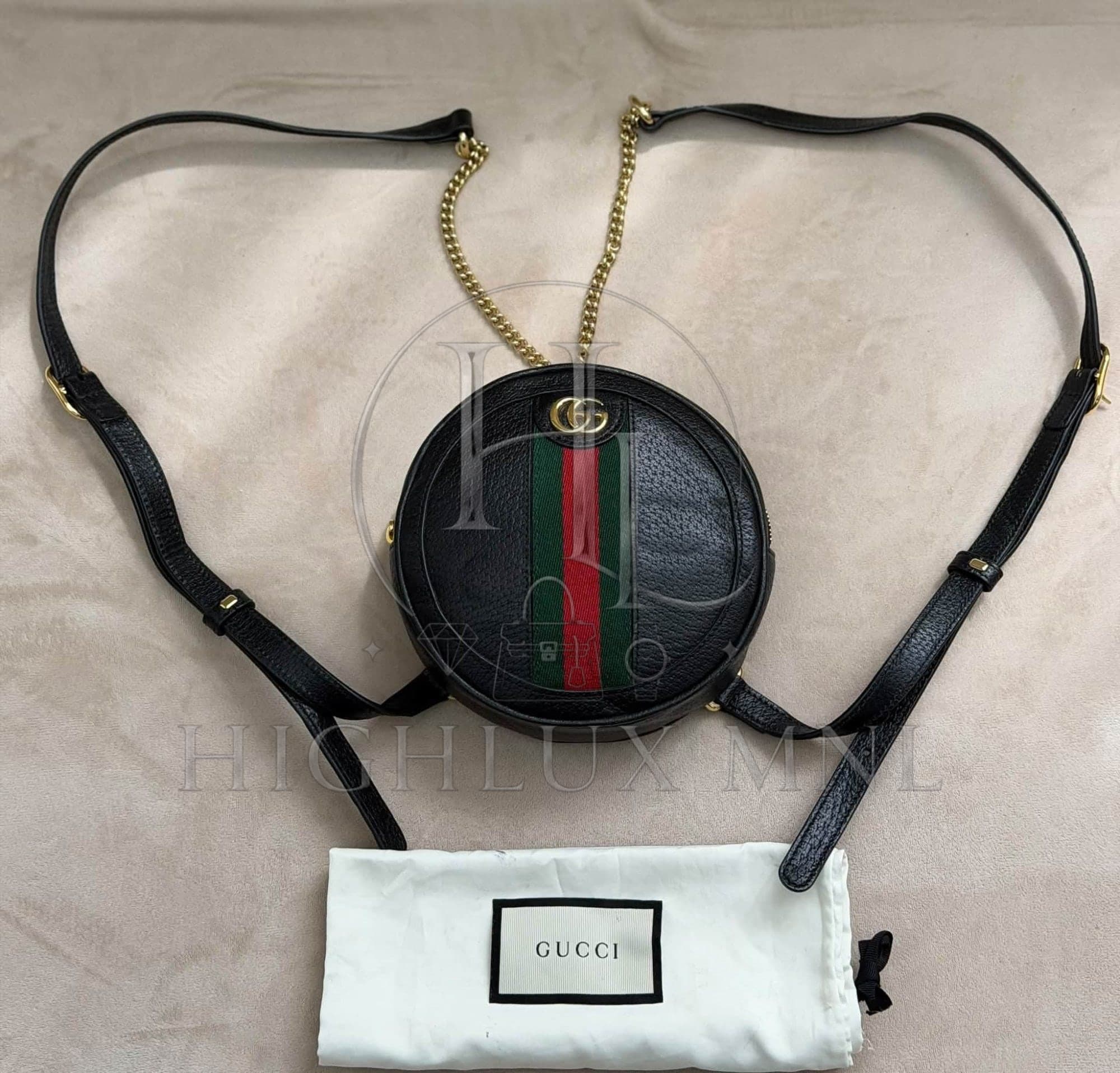 Gucci Ophidia Round Mini Backpack