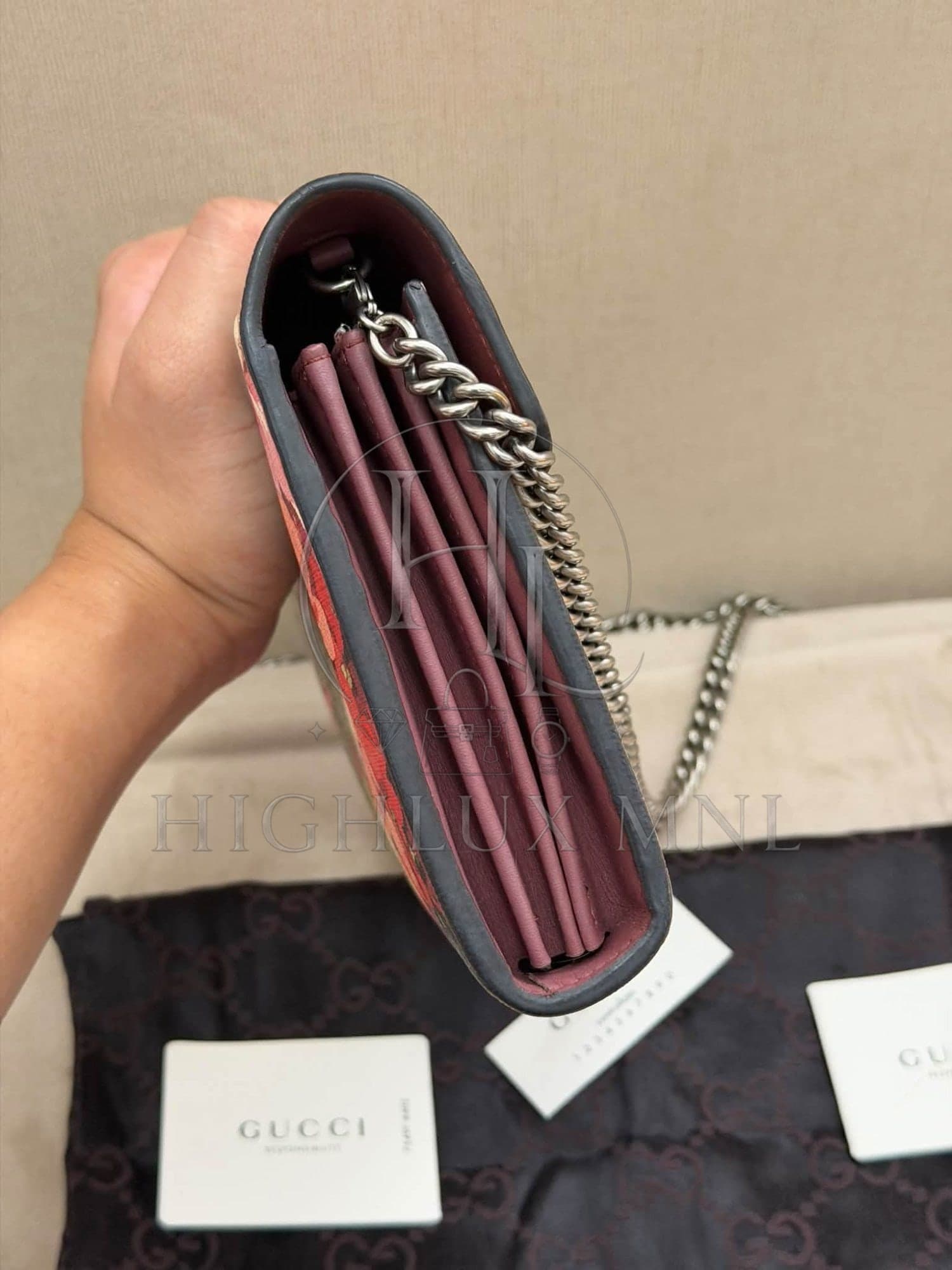 Gucci GG Floral Wallet on Chain — photo 4