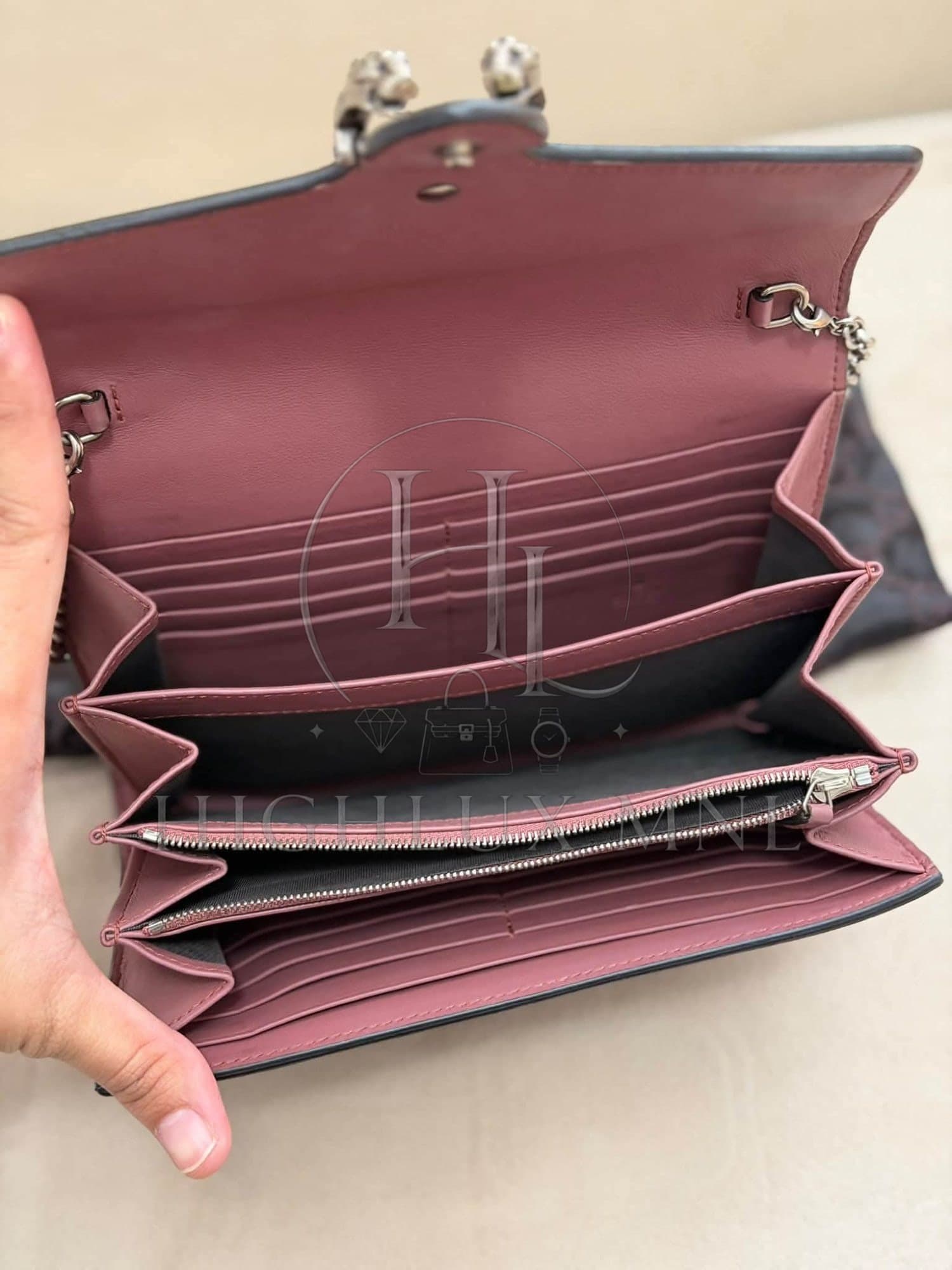 Gucci GG Floral Wallet on Chain — photo 3