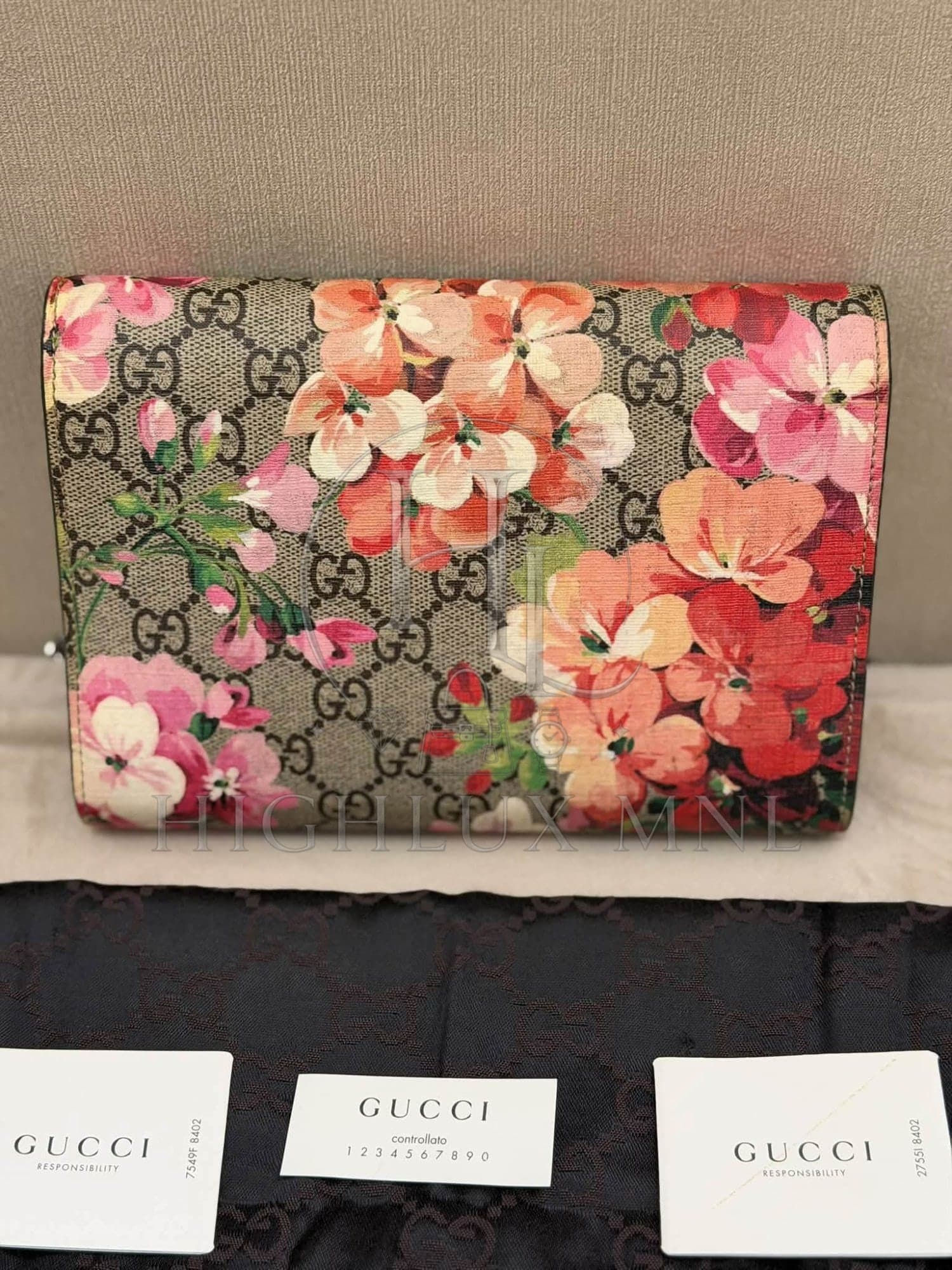 Gucci GG Floral Wallet on Chain — photo 2