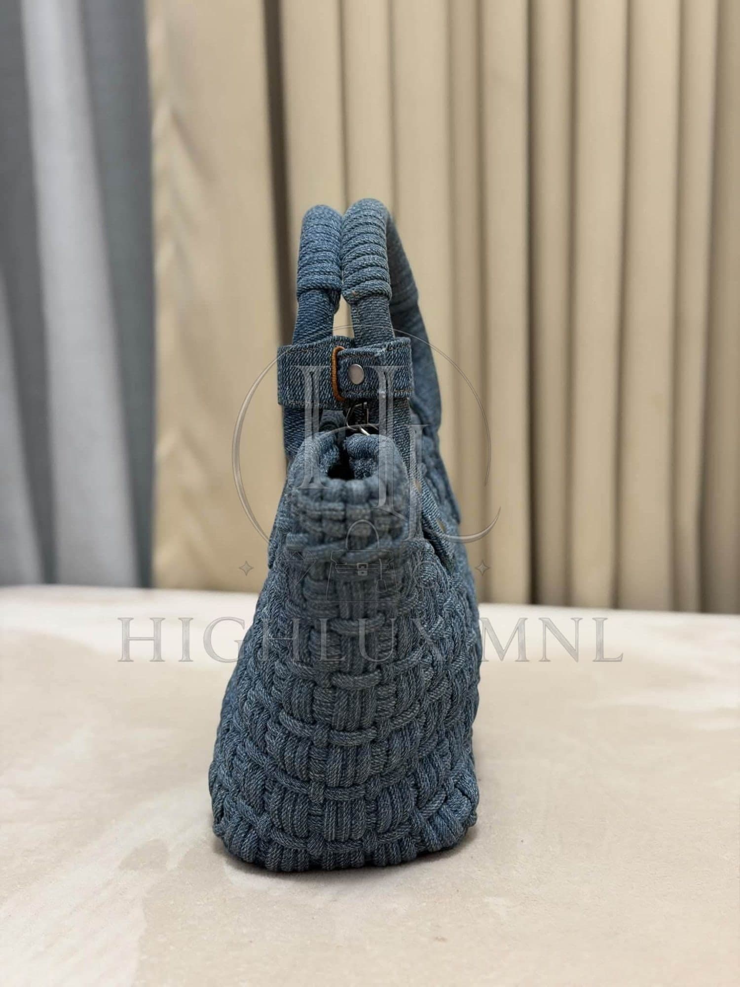 Balenciaga Woven Denim Basket Bag — photo 3