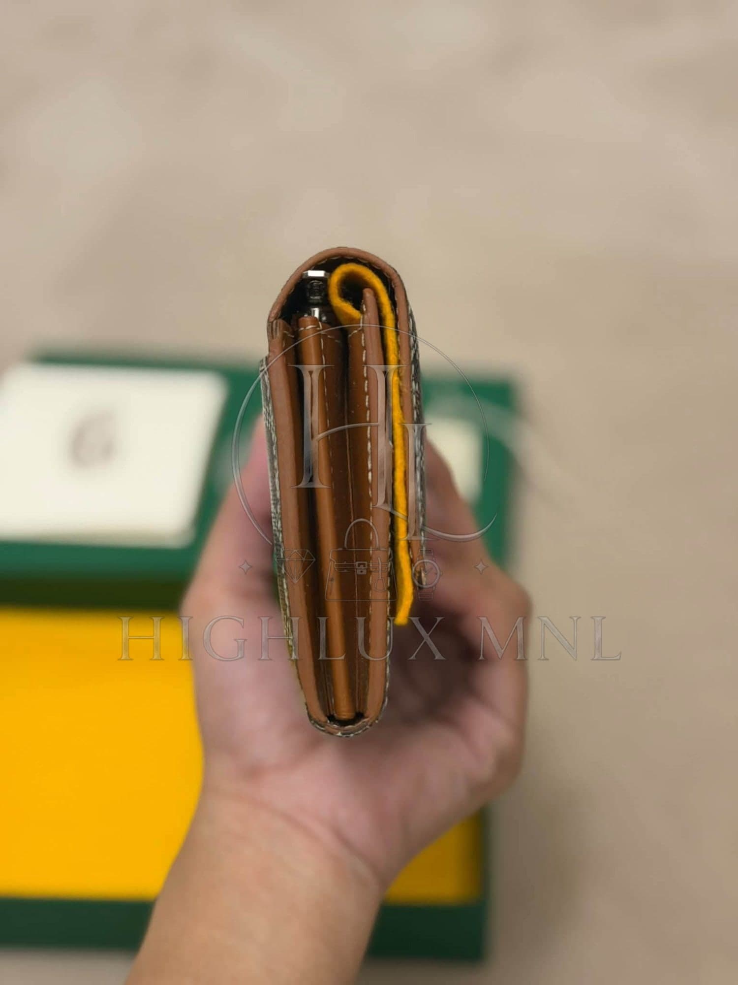 Goyard Varene Long Wallet in Black Goyardine — photo 3