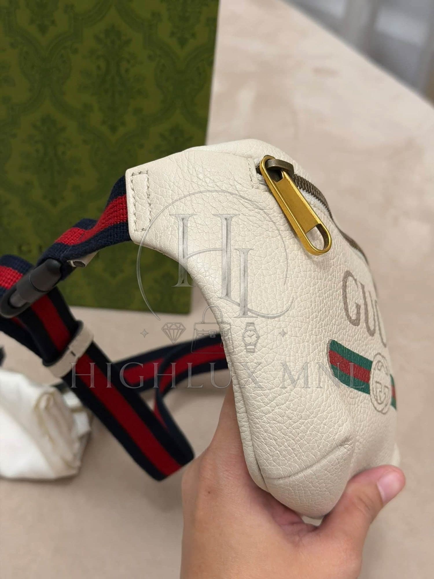 Gucci Print Leather Small Belt Bag — photo 4