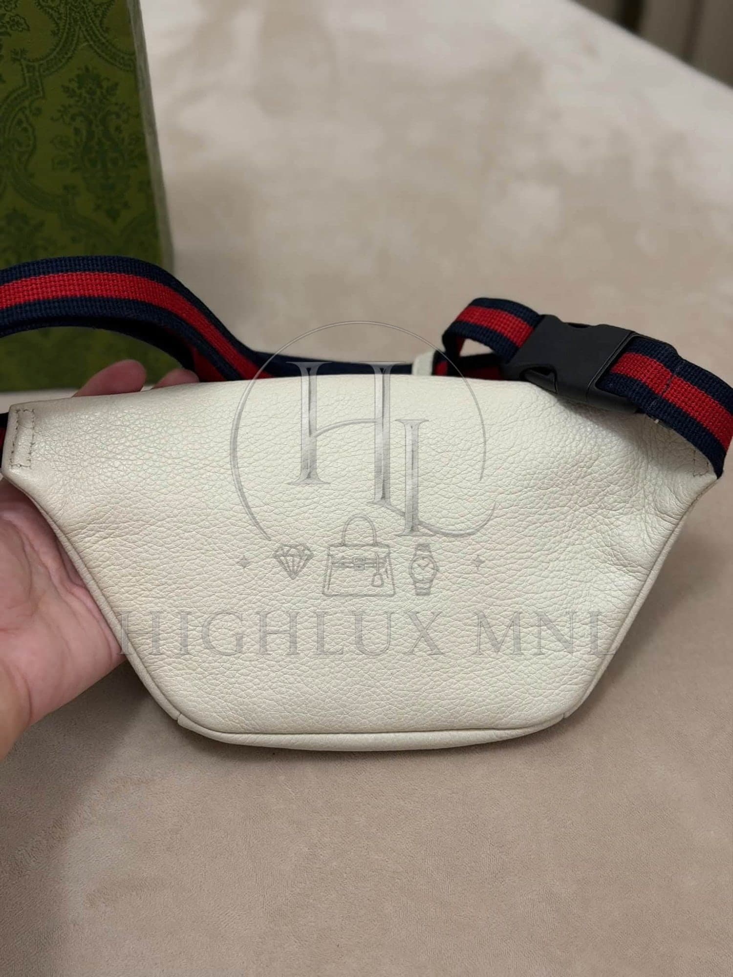 Gucci Print Leather Small Belt Bag — photo 5