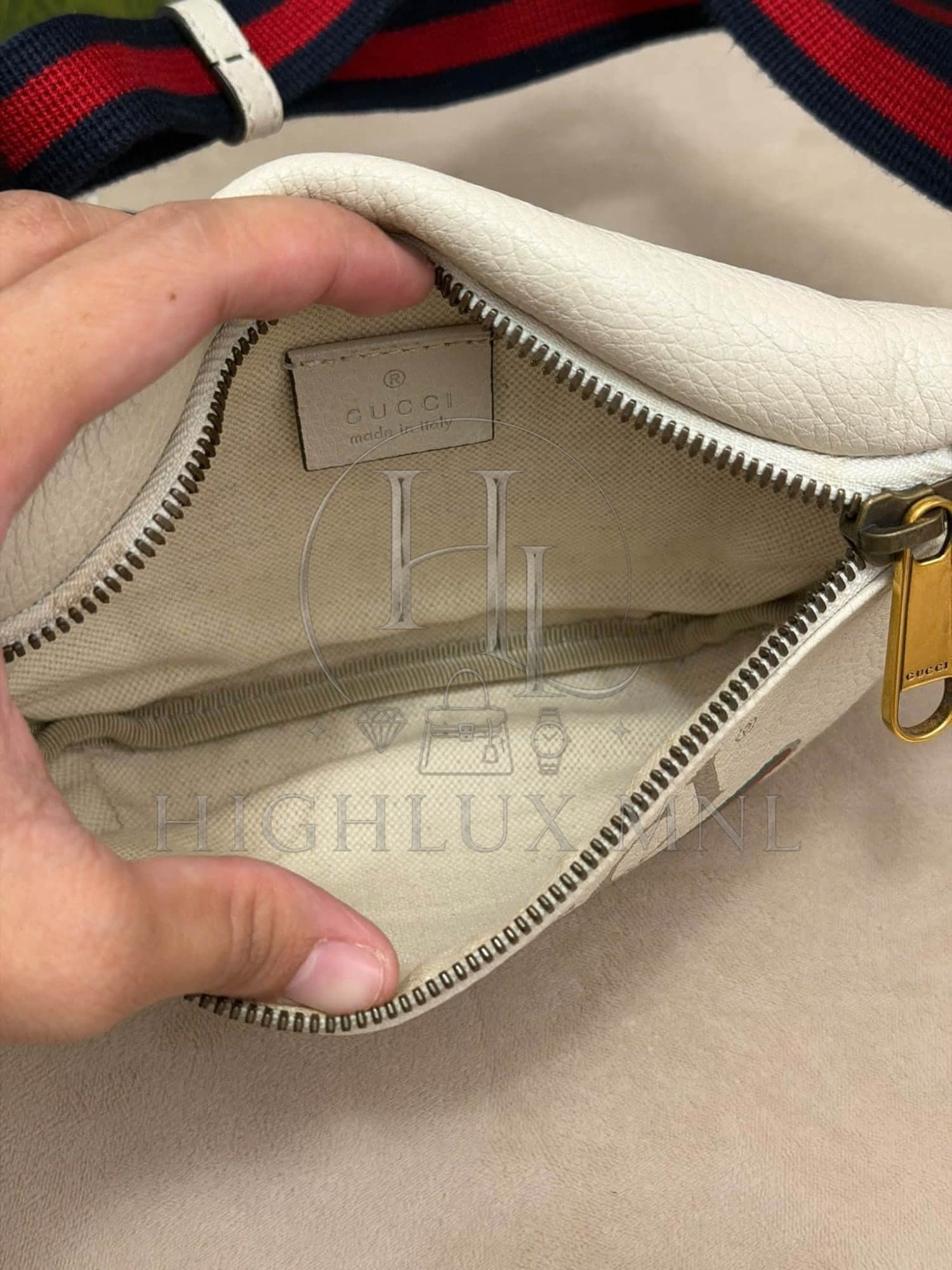 Gucci Print Leather Small Belt Bag — photo 8