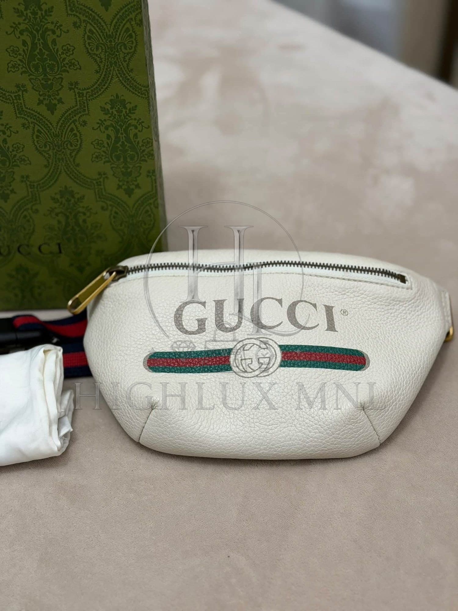 Gucci Print Leather Small Belt Bag — photo 2