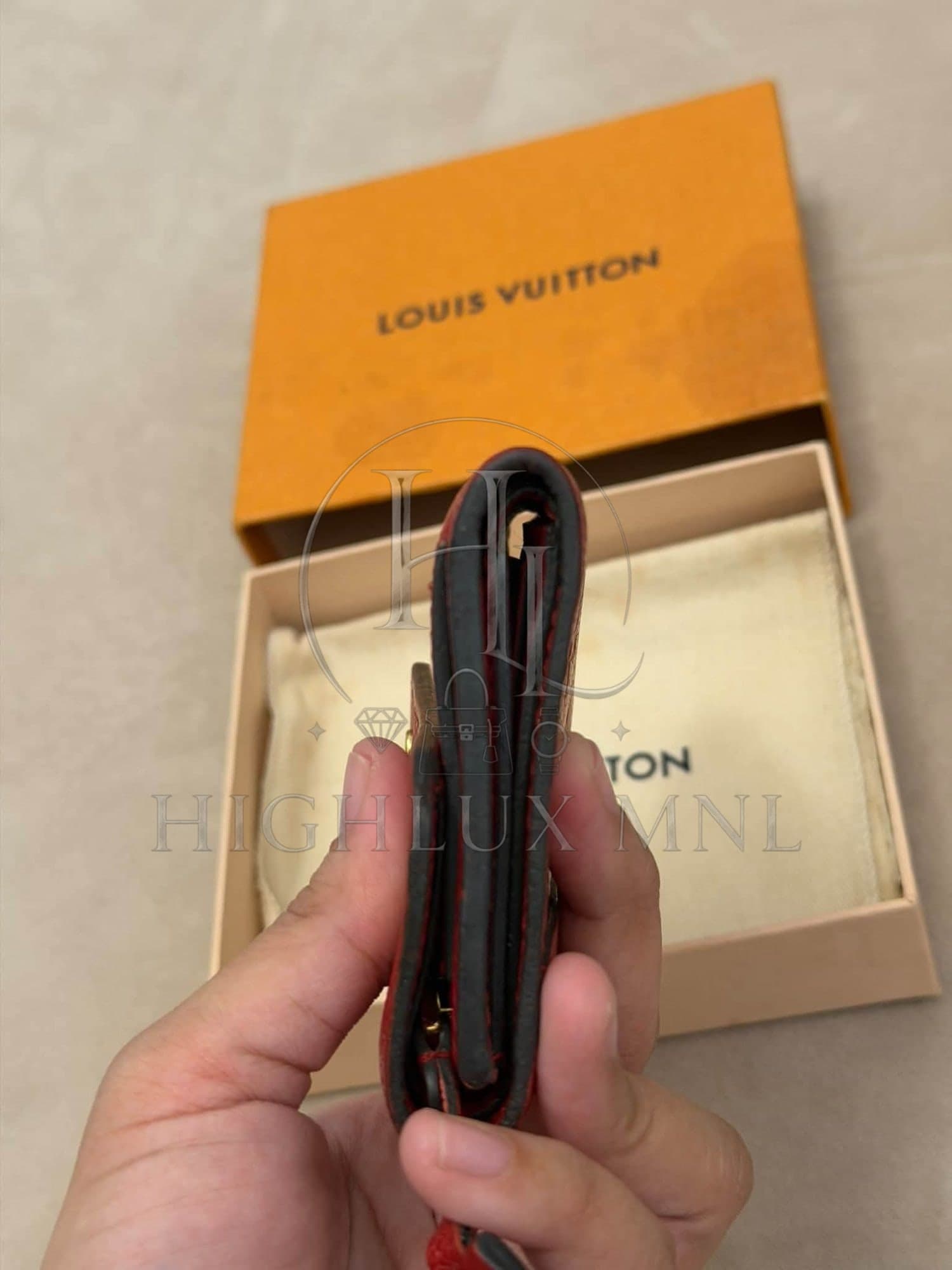 Louis Vuitton Red Empreinte Compact Wallet — photo 11