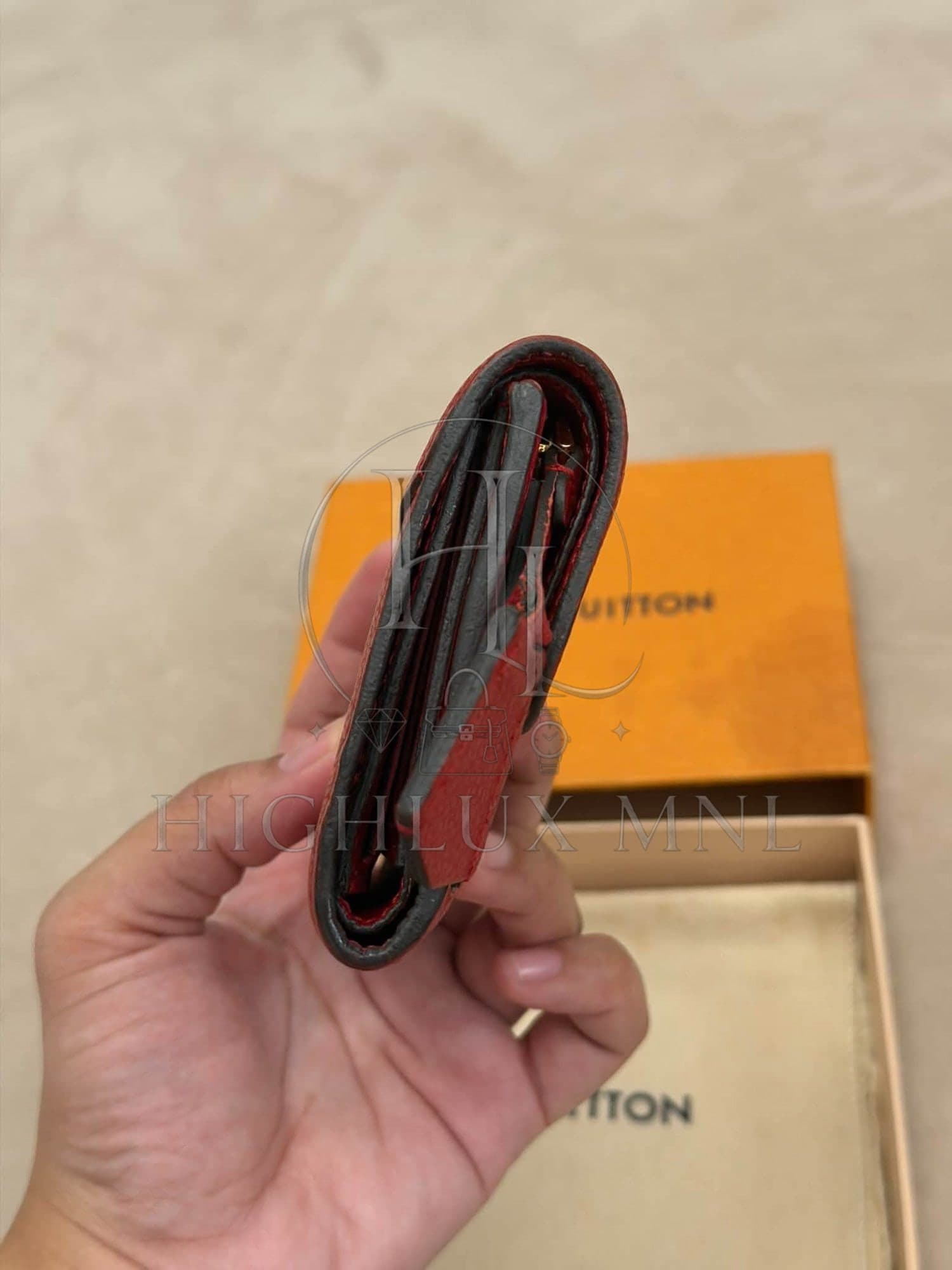 Louis Vuitton Red Empreinte Compact Wallet — photo 4