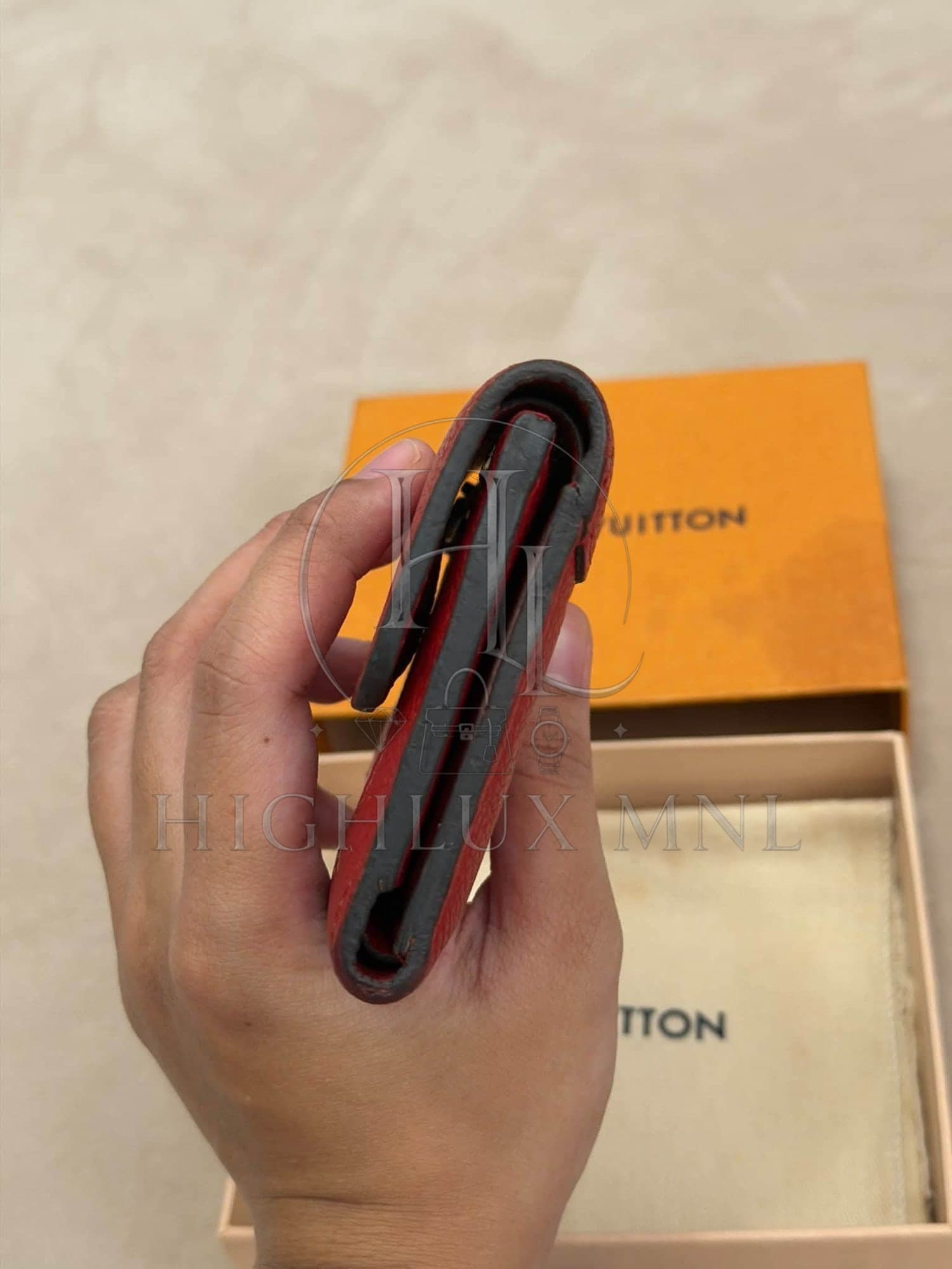 Louis Vuitton Red Empreinte Compact Wallet — photo 5