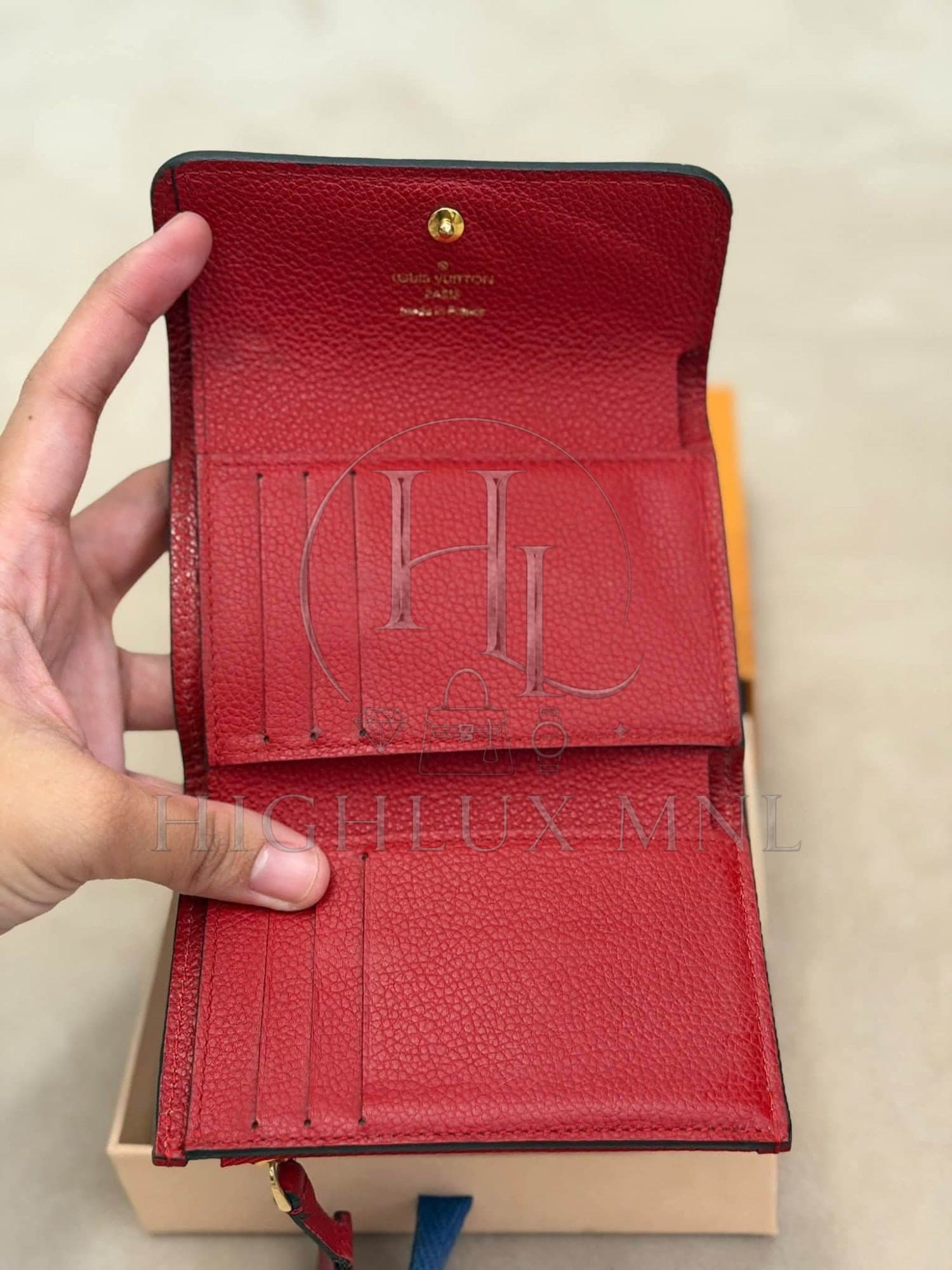 Louis Vuitton Red Empreinte Compact Wallet — photo 7