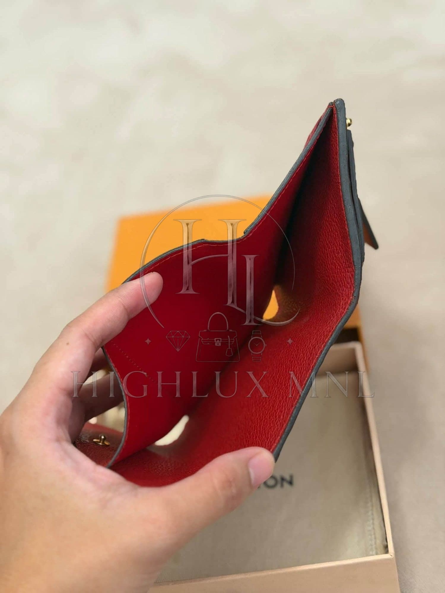 Louis Vuitton Red Empreinte Compact Wallet — photo 8
