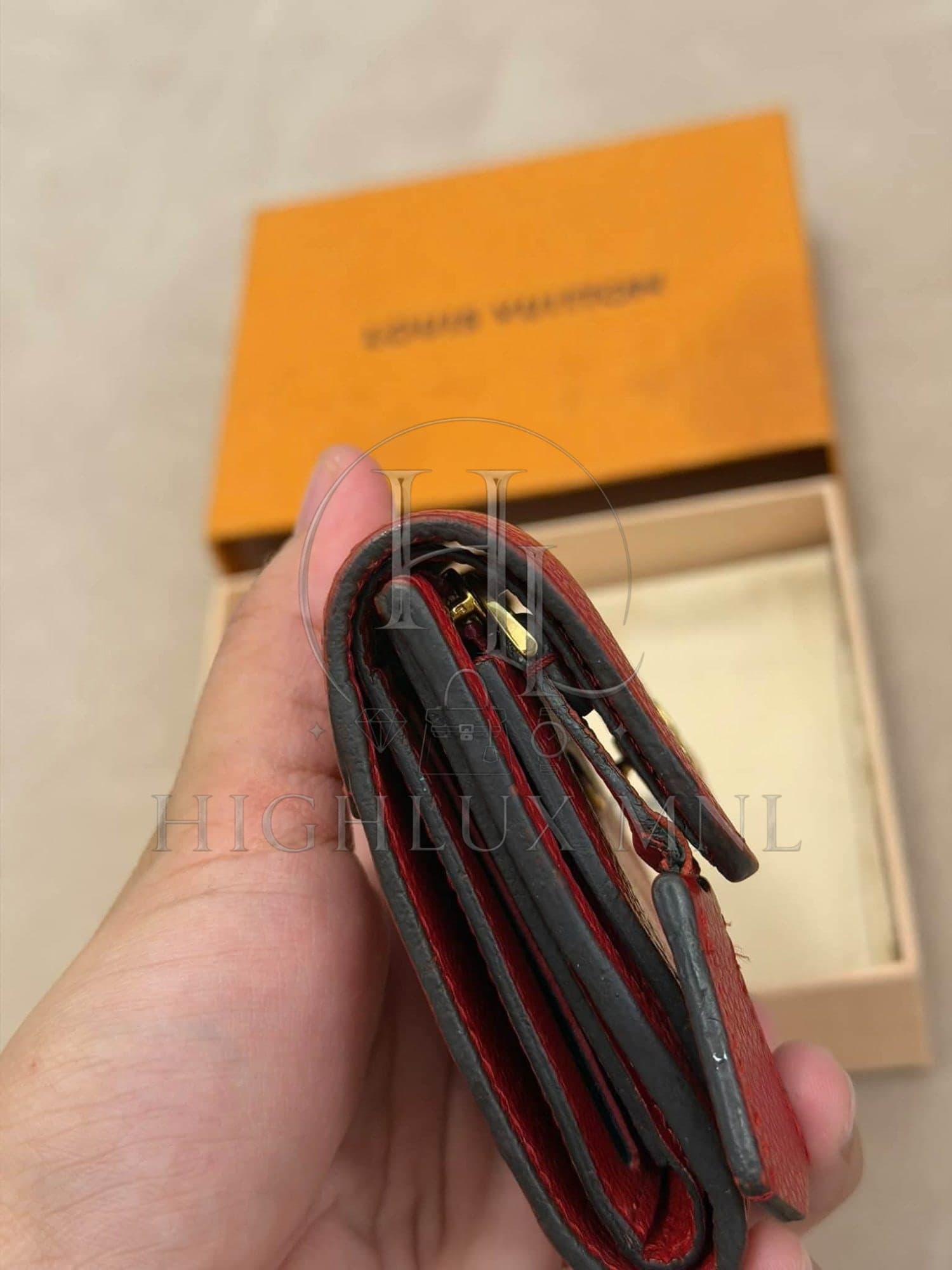 Louis Vuitton Red Empreinte Compact Wallet — photo 12