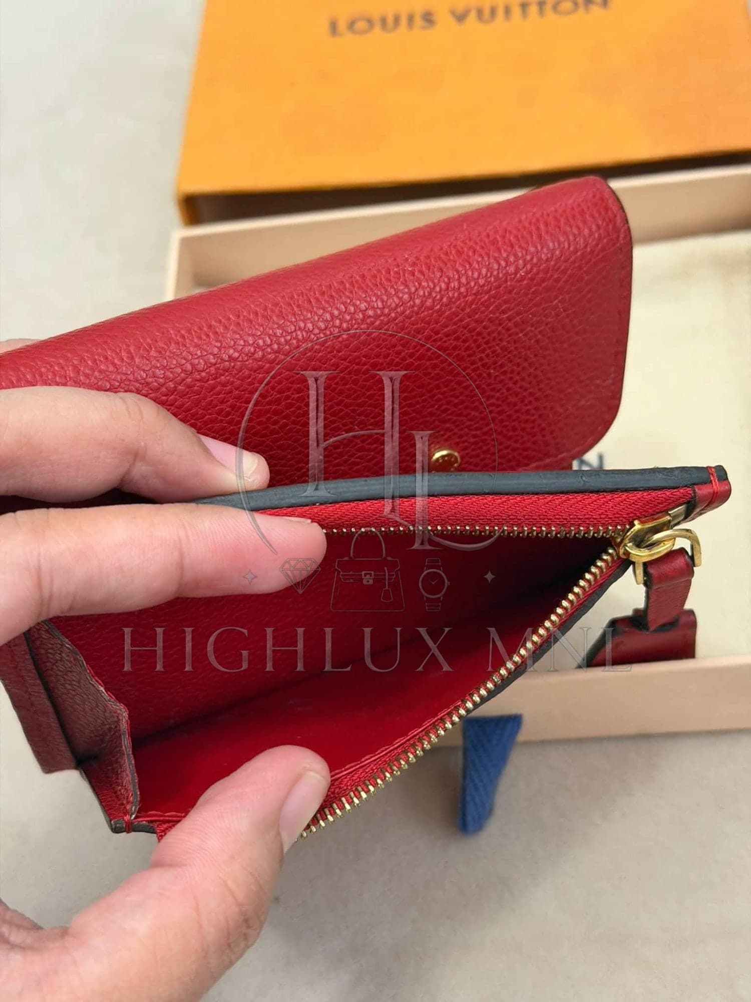 Louis Vuitton Red Empreinte Compact Wallet — photo 13