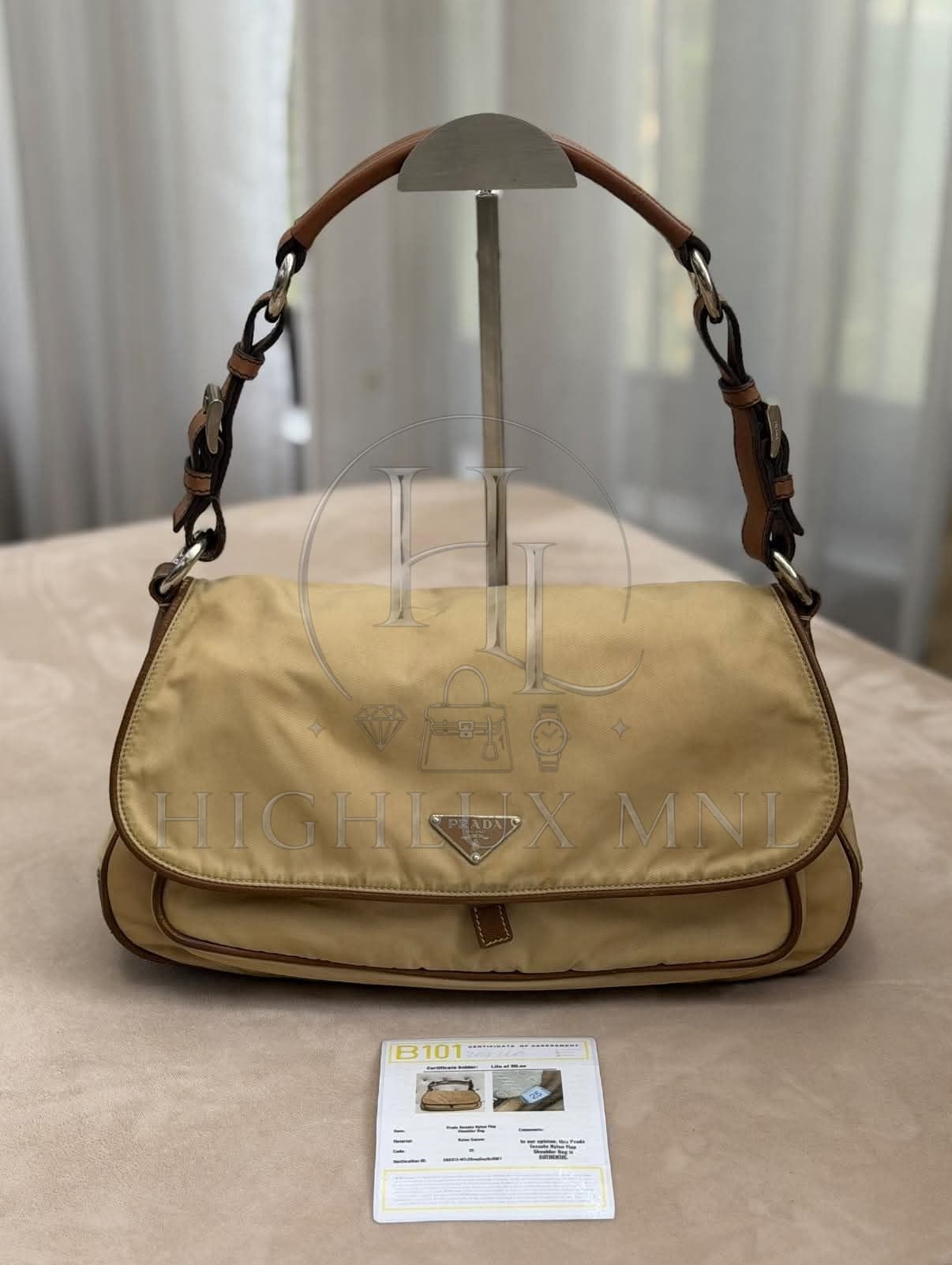 Prada Tessuto Nylon Flap Shoulder Bag