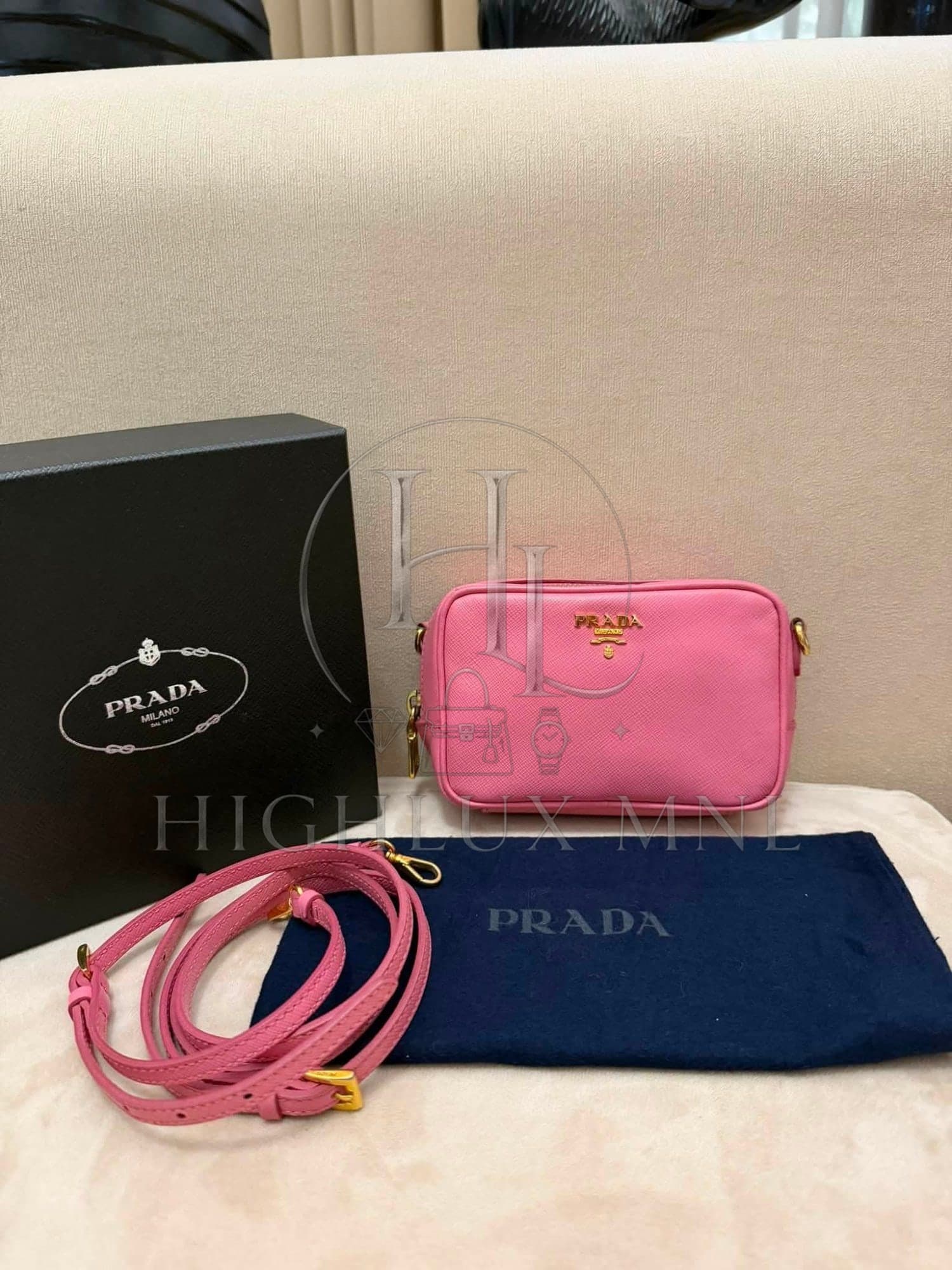 Prada Saffiano Mini Camera Bag