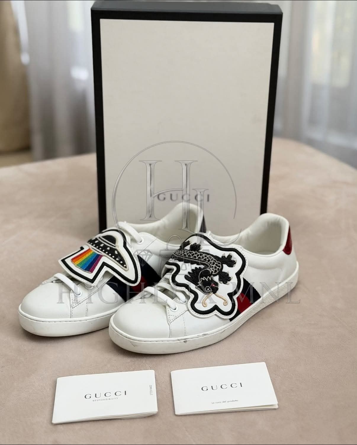 Gucci Ace Sneakers w/ Removable Patches