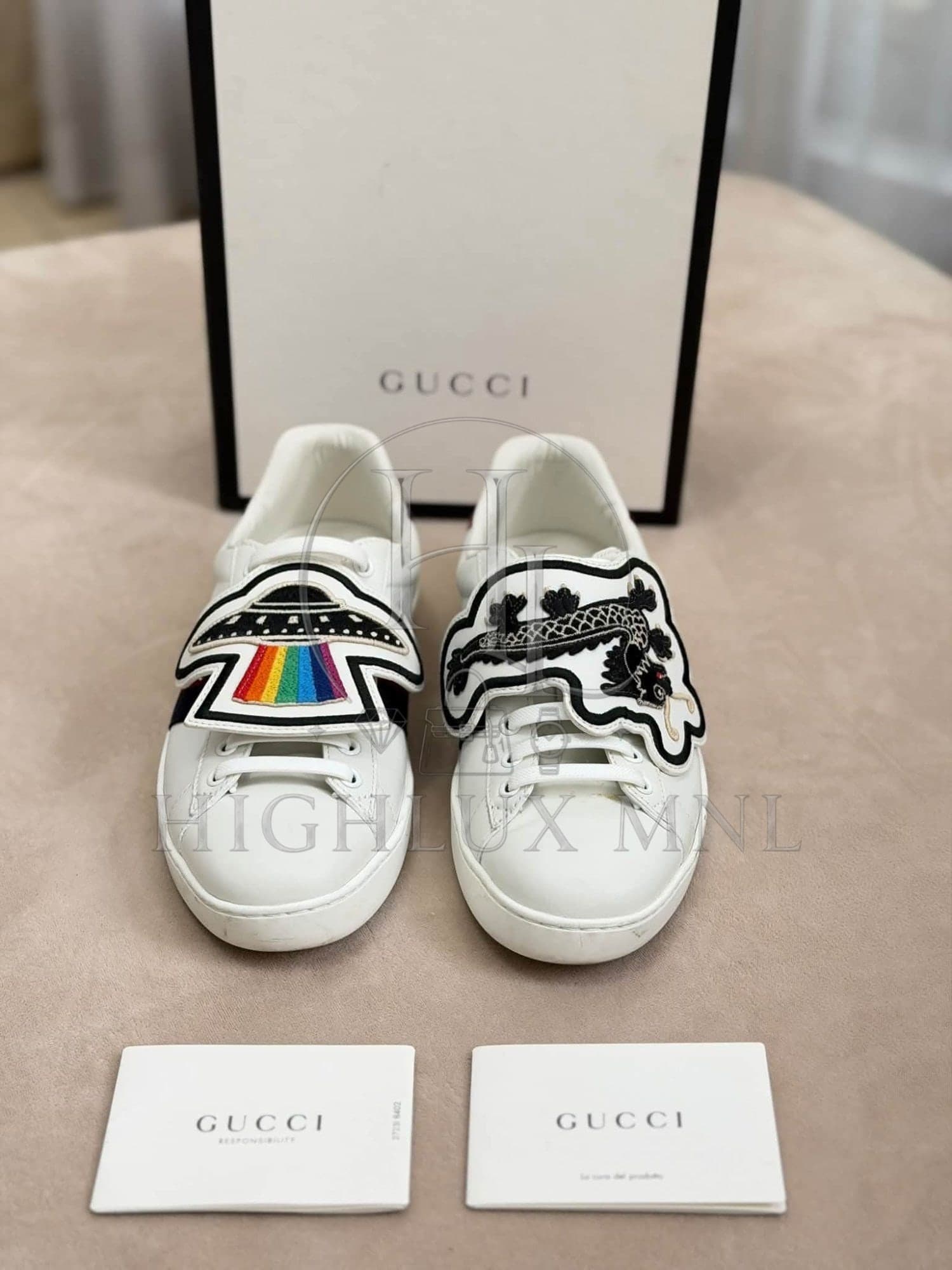 Gucci Ace Sneakers w/ Removable Patches — photo 5