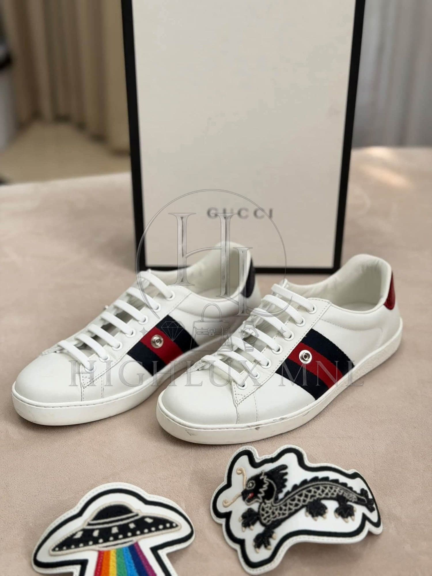 Gucci Ace Sneakers w/ Removable Patches — photo 2