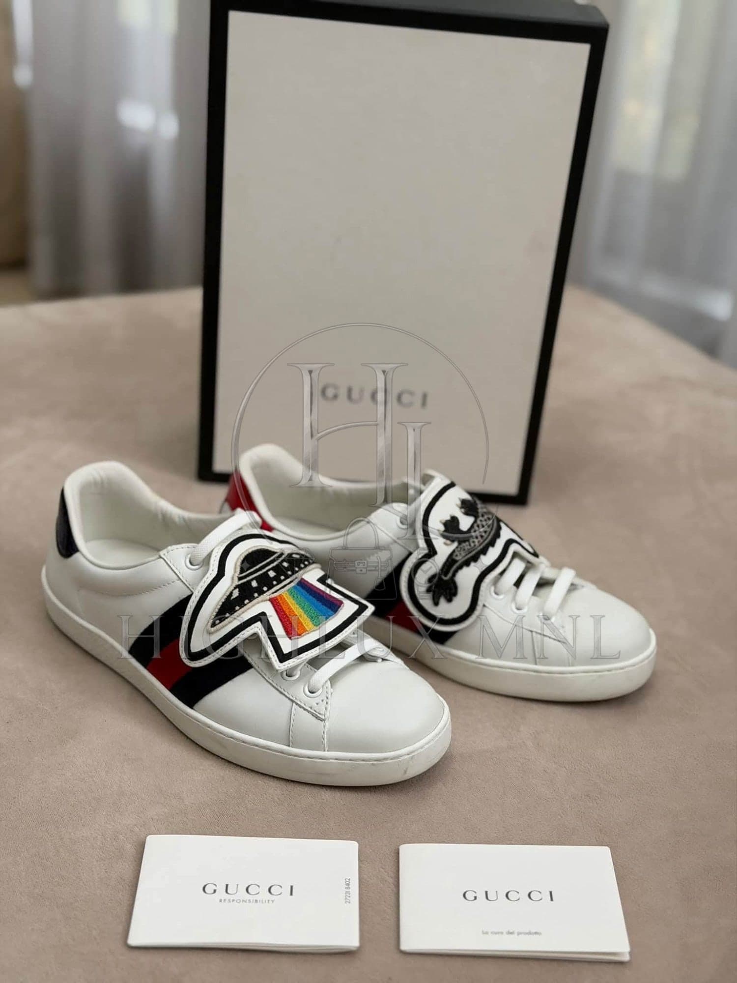 Gucci Ace Sneakers w/ Removable Patches — photo 3