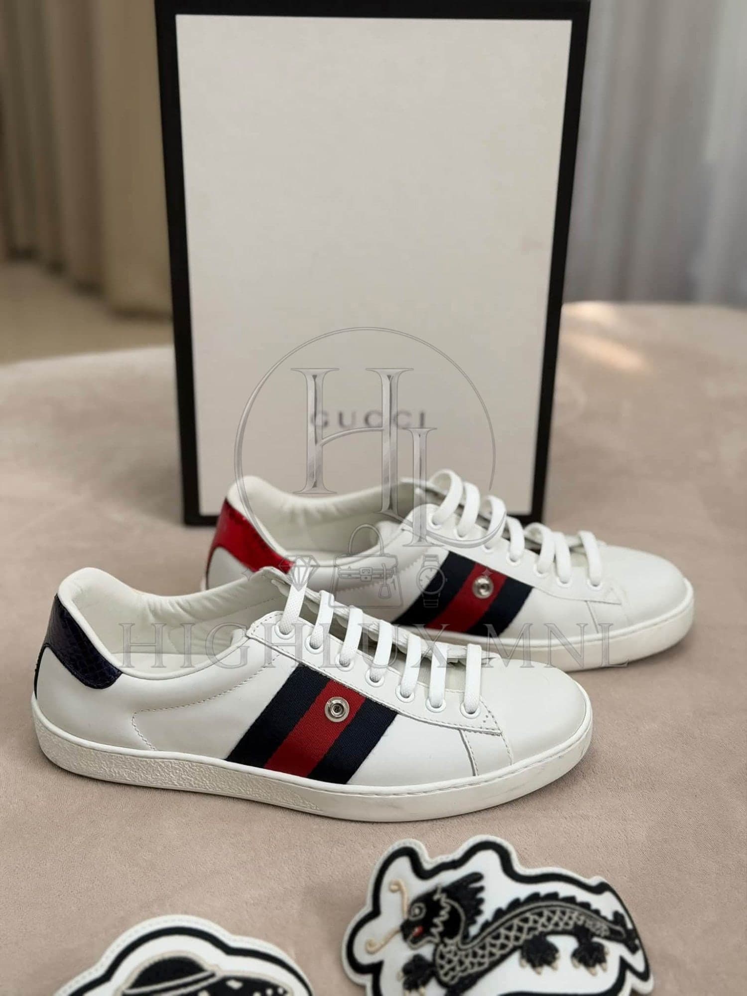 Gucci Ace Sneakers w/ Removable Patches — photo 4
