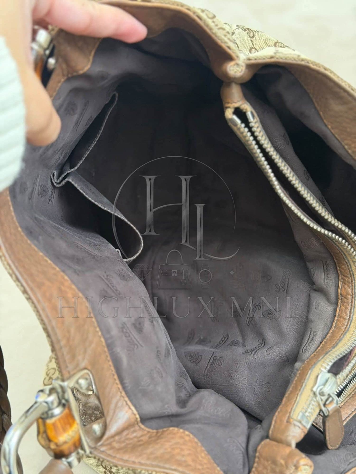 Gucci GG Canvas Bamboo Bar Shoulder Bag — photo 12