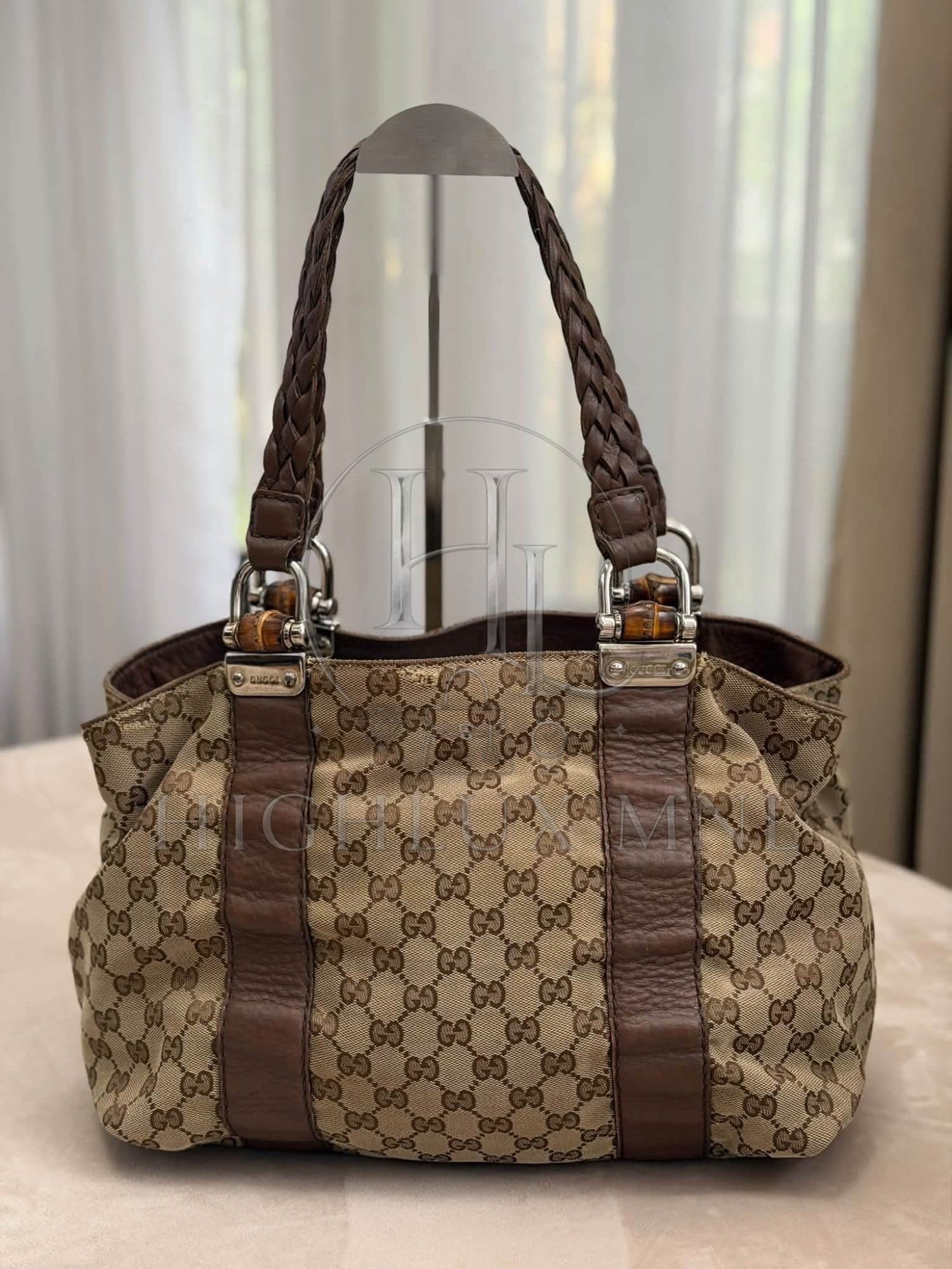 Gucci GG Canvas Bamboo Bar Shoulder Bag — photo 2