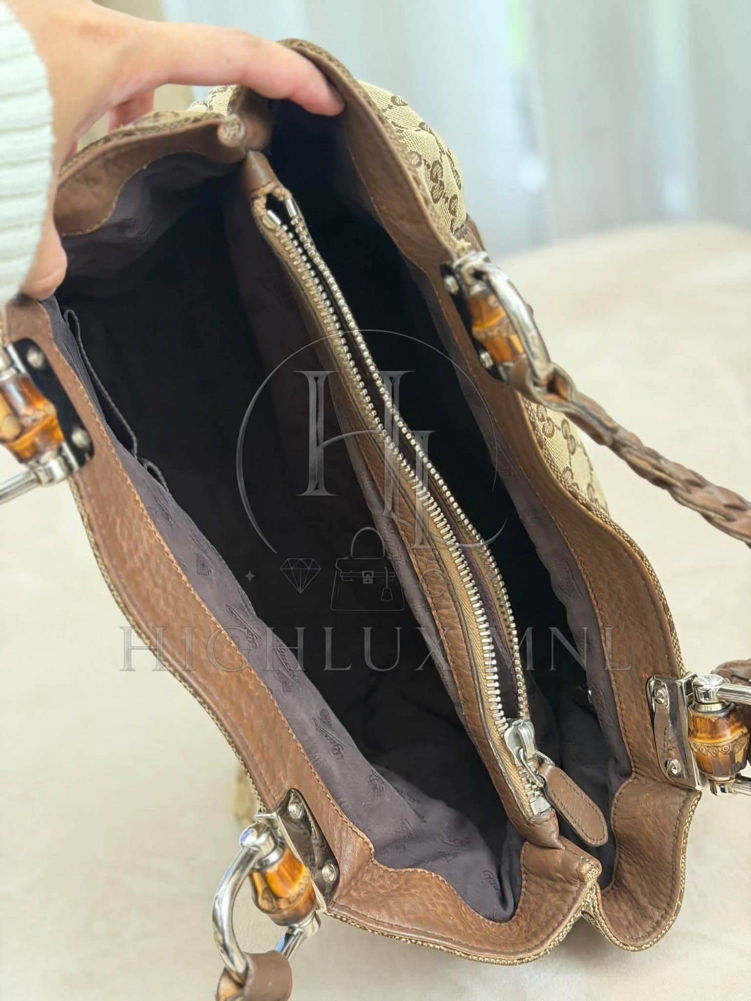 Gucci GG Canvas Bamboo Bar Shoulder Bag — photo 11