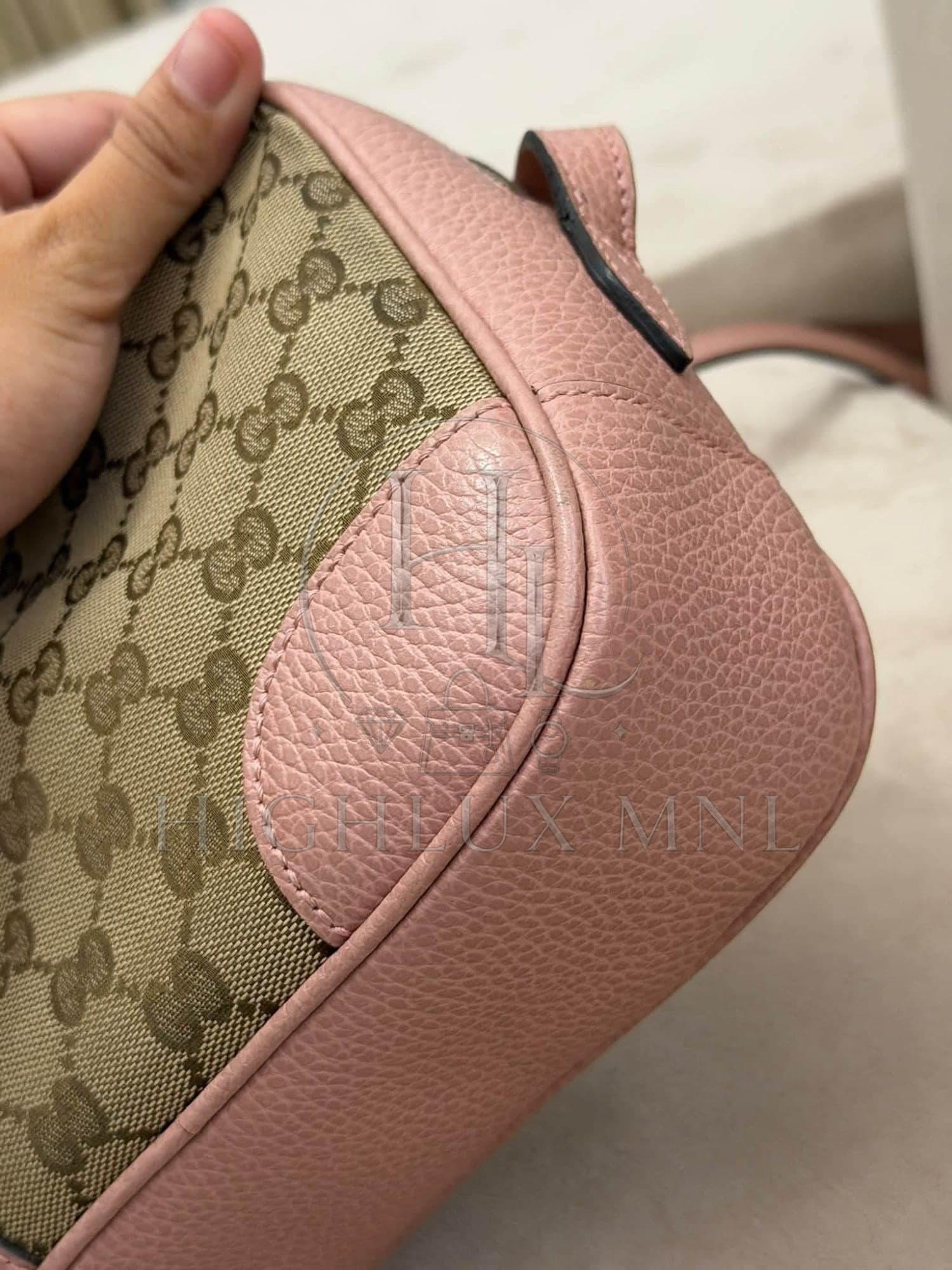 Gucci GG Canvas Bree Camera Bag in Pink — photo 7