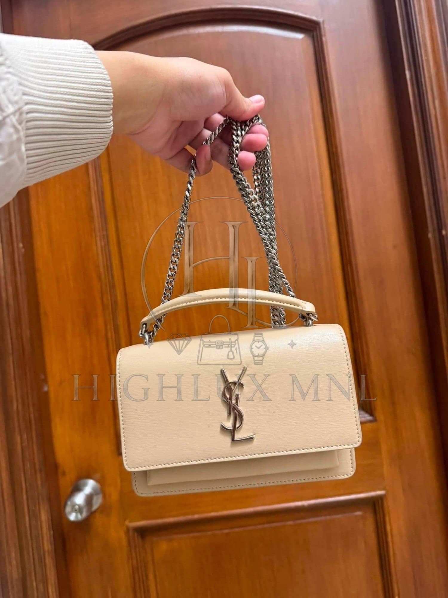 YSL Yves Saint Laurent Mini Sunset in Beige — photo 3