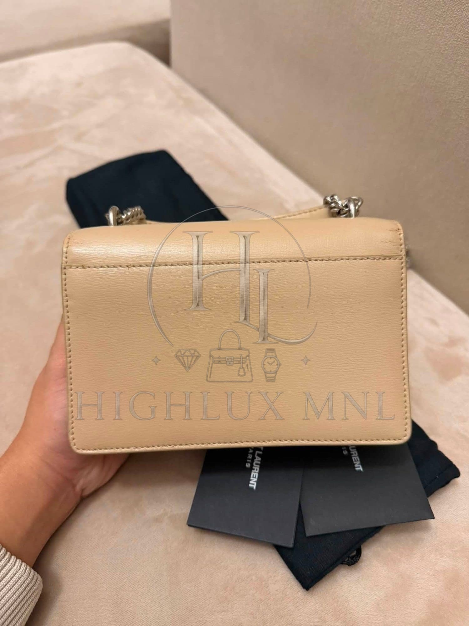 YSL Yves Saint Laurent Mini Sunset in Beige — photo 6