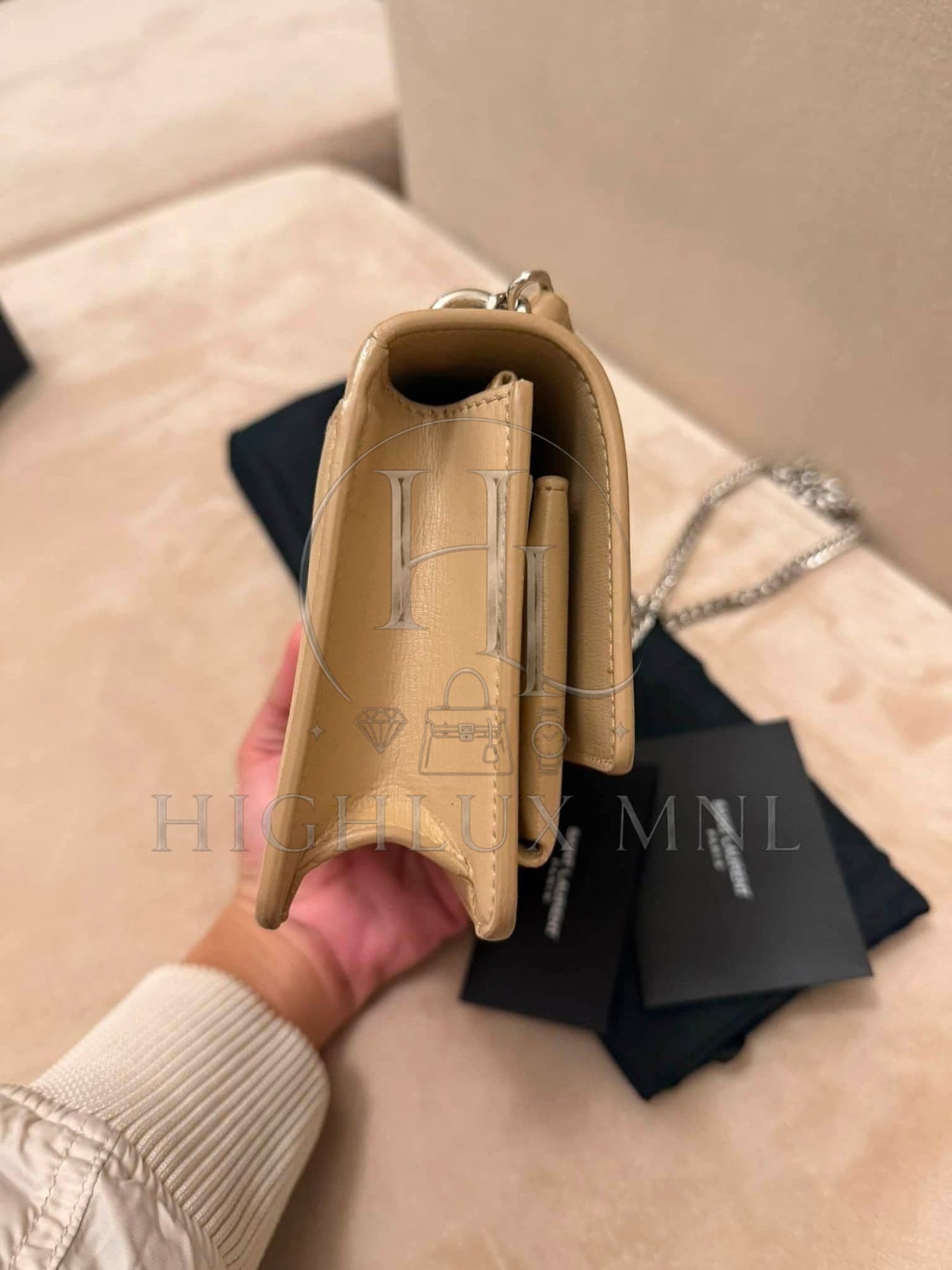 YSL Yves Saint Laurent Mini Sunset in Beige — photo 5
